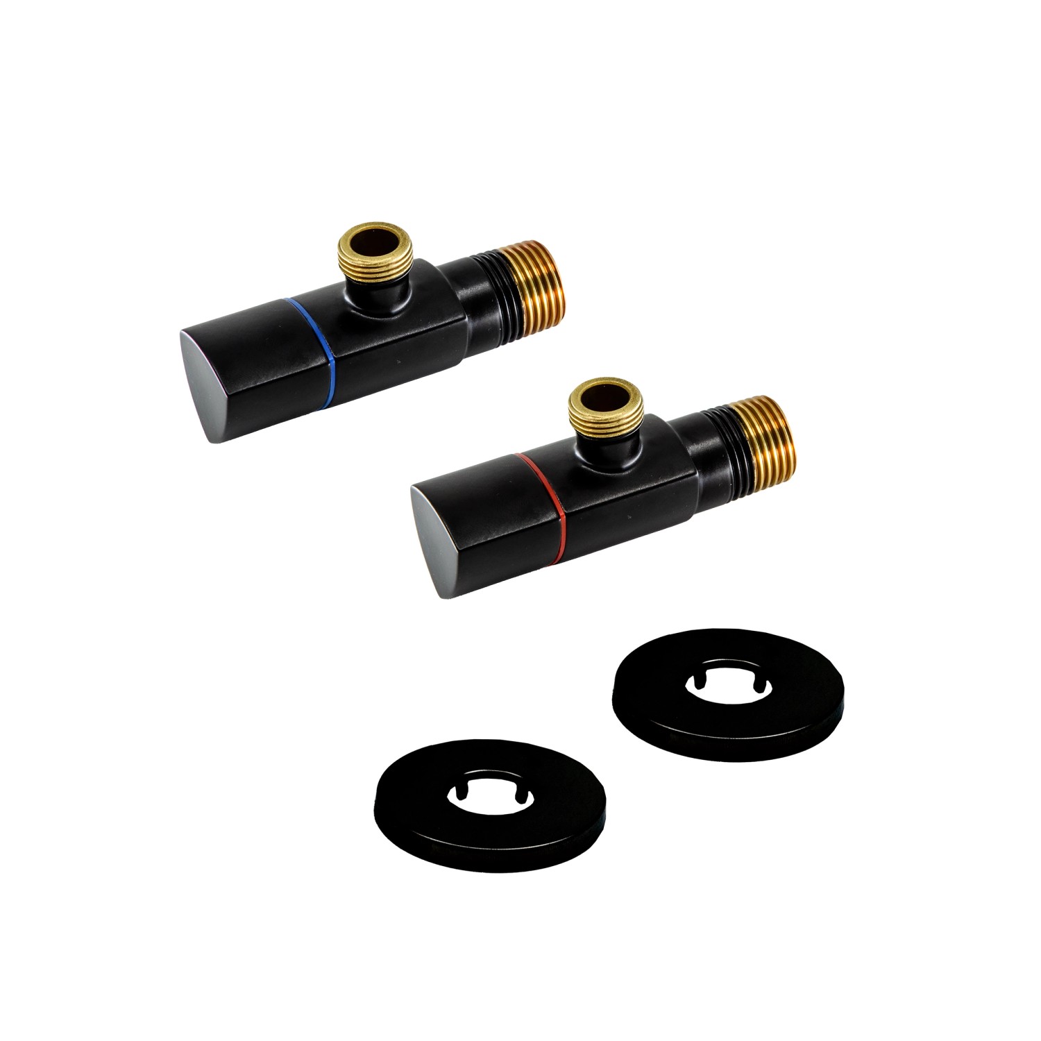 Schlösser Zawory sanitarne głowica ceramiczna czarne 1/2"x3/8"