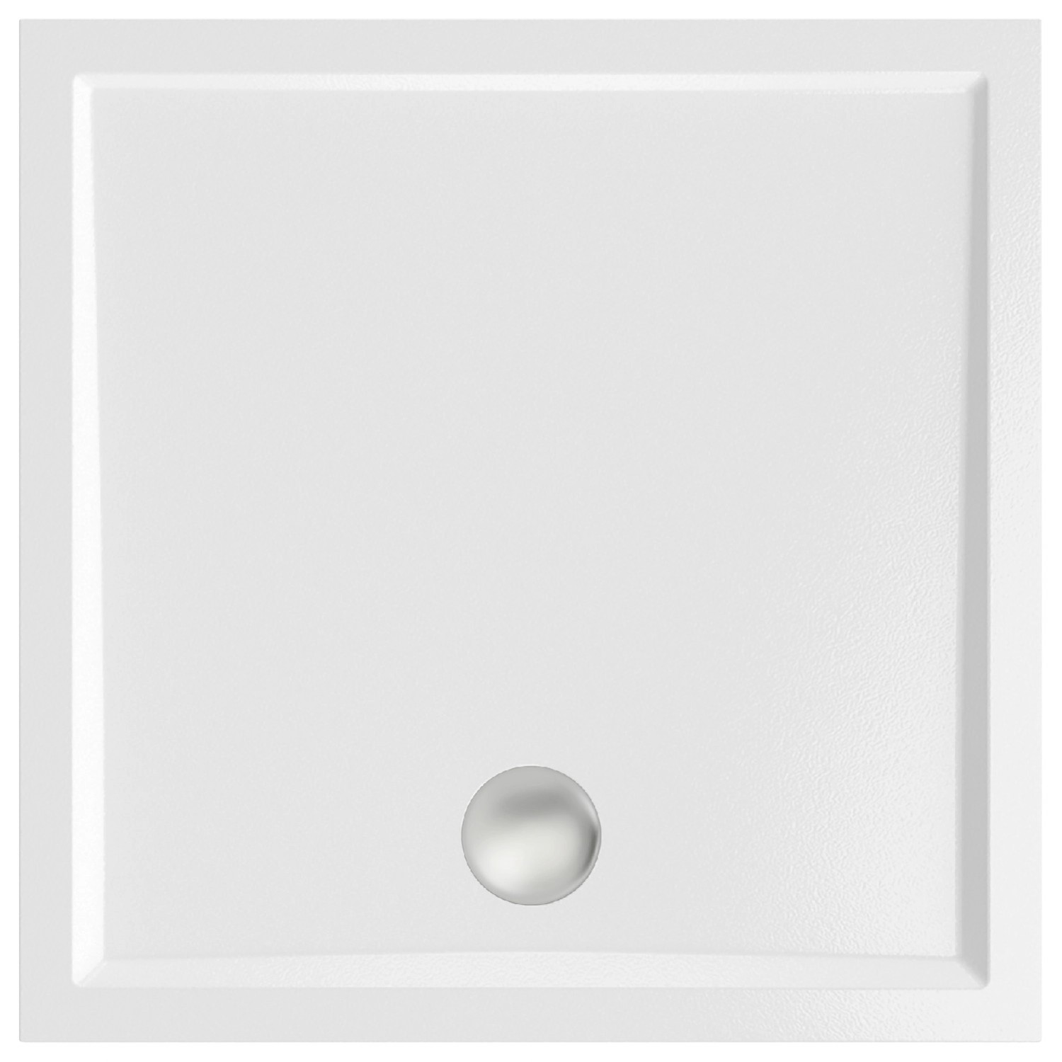 Centrum Brodzik kwadratowy Bari 90 biały 90x90x5