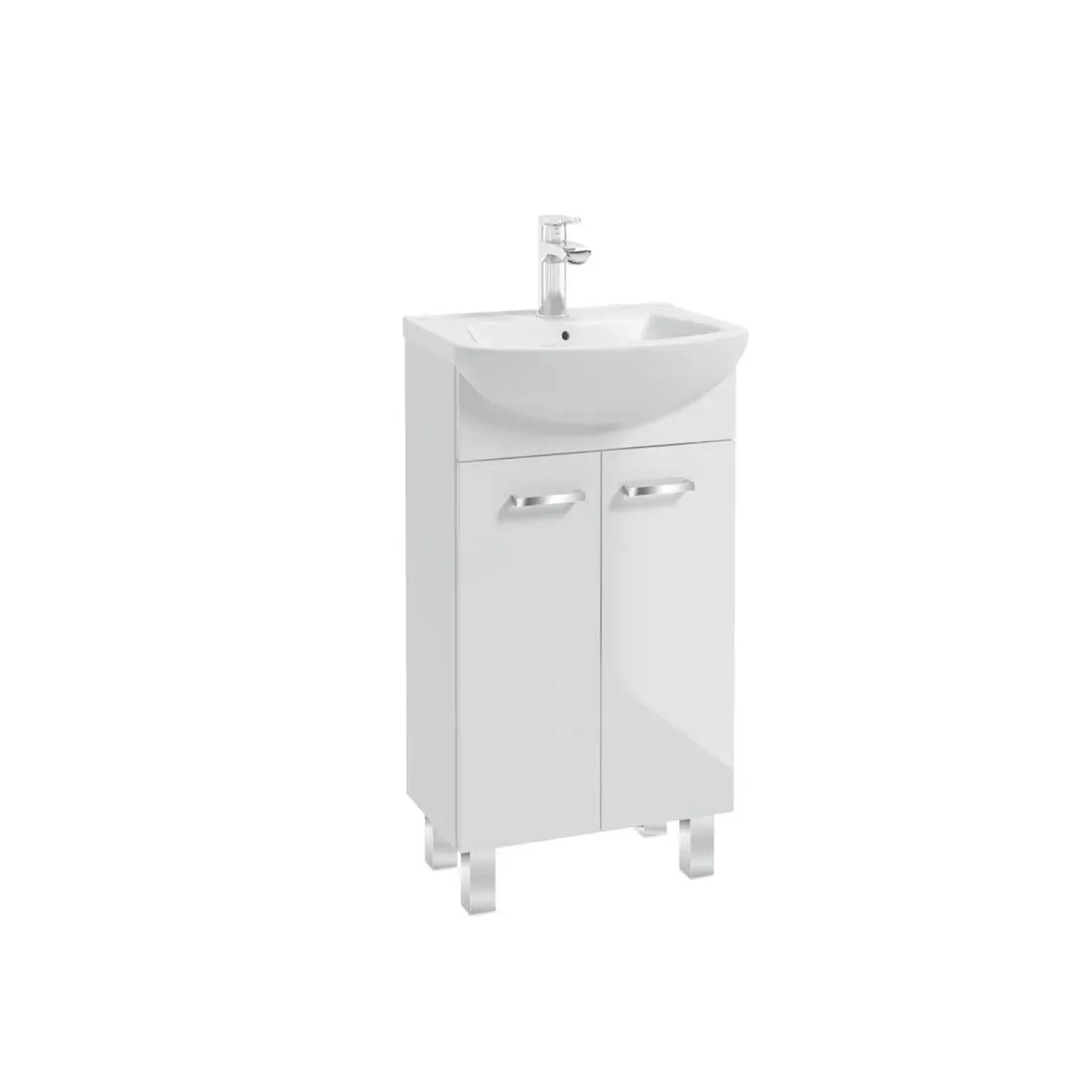 Defra Zestaw Szafka 2-Drzwiowa Z Umywalką Mea Biała