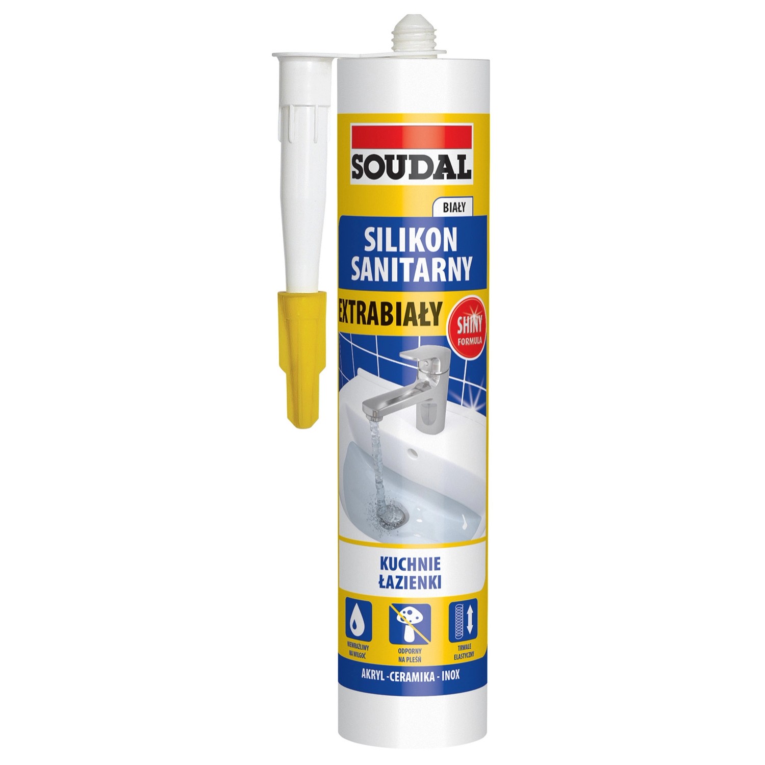 Soudal Silikon sanitarny Extra biały 280 ml