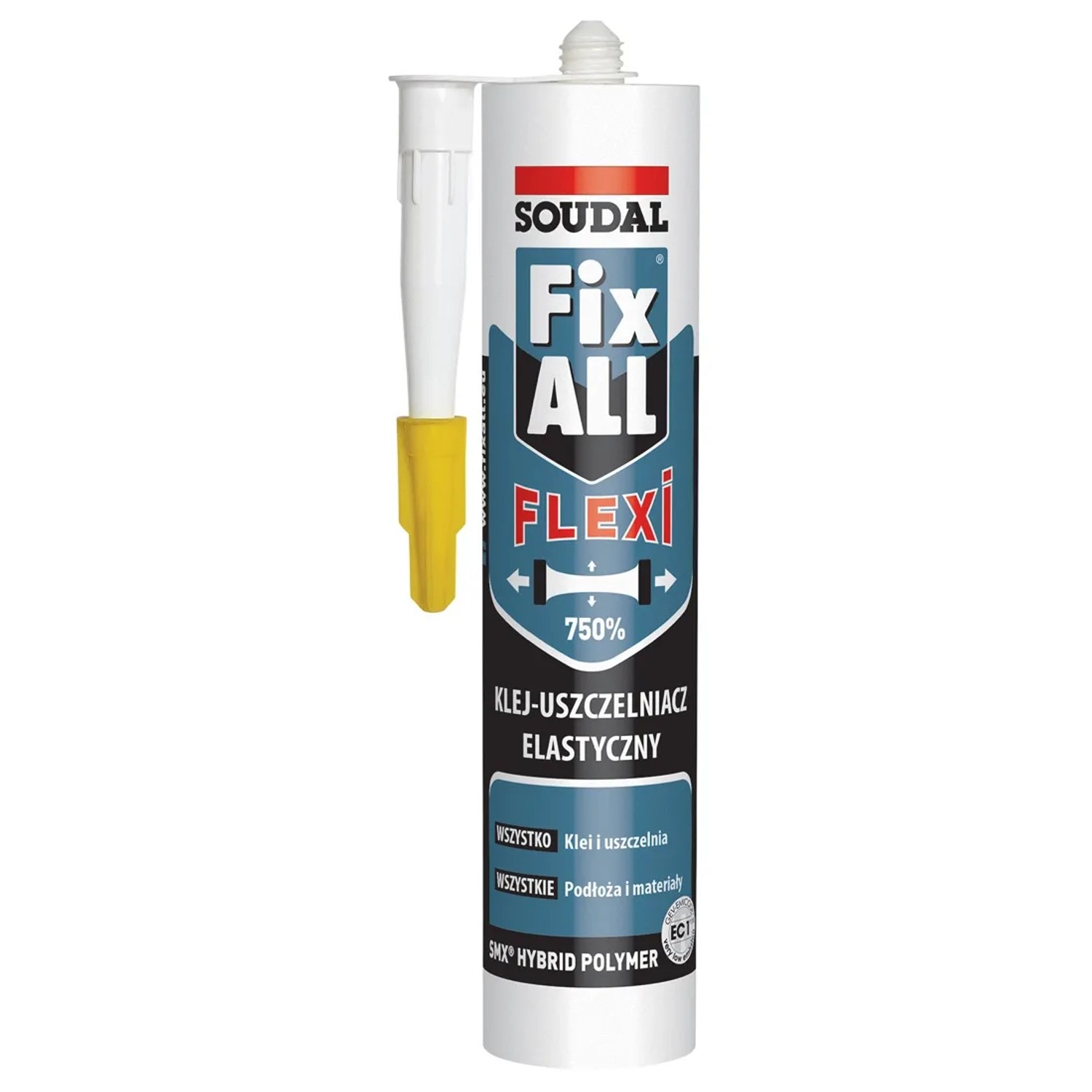 Soudal Klej-uszczelniacz hybrydowy Fix All Classic biały 290 ml
