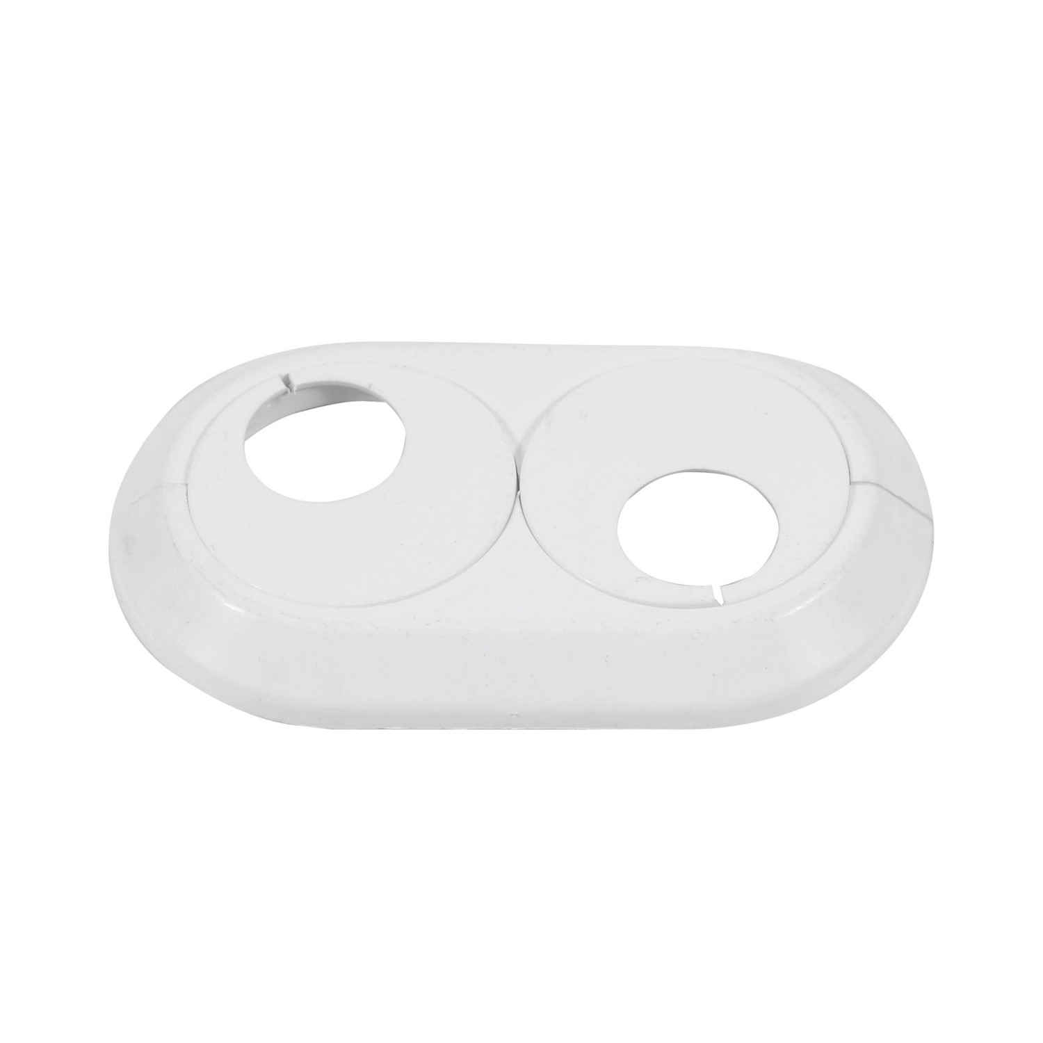 Tycner Rozeta podwójna śr. 22 mm biała