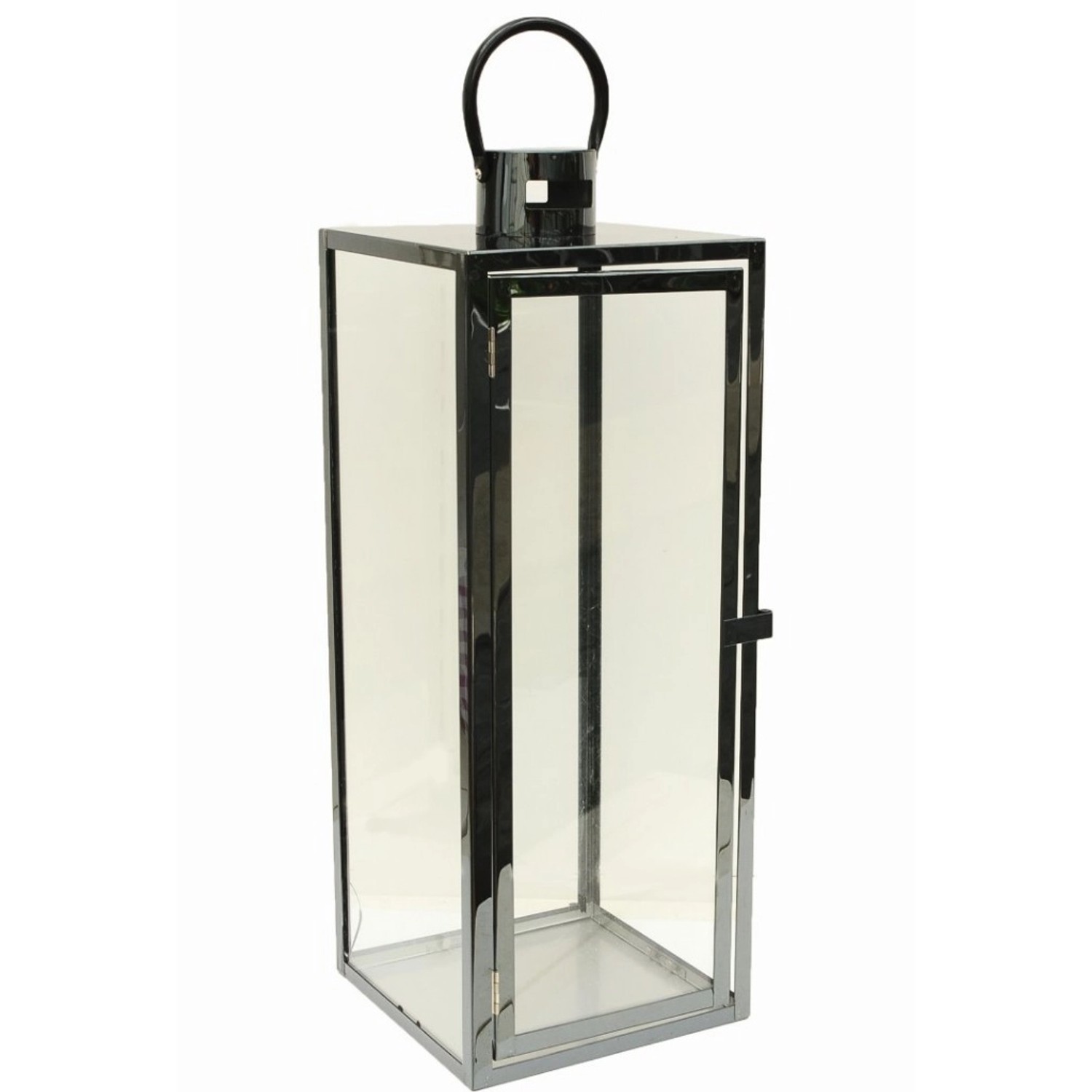 Latarnia Barcelona na świece L czarna wys.50cm