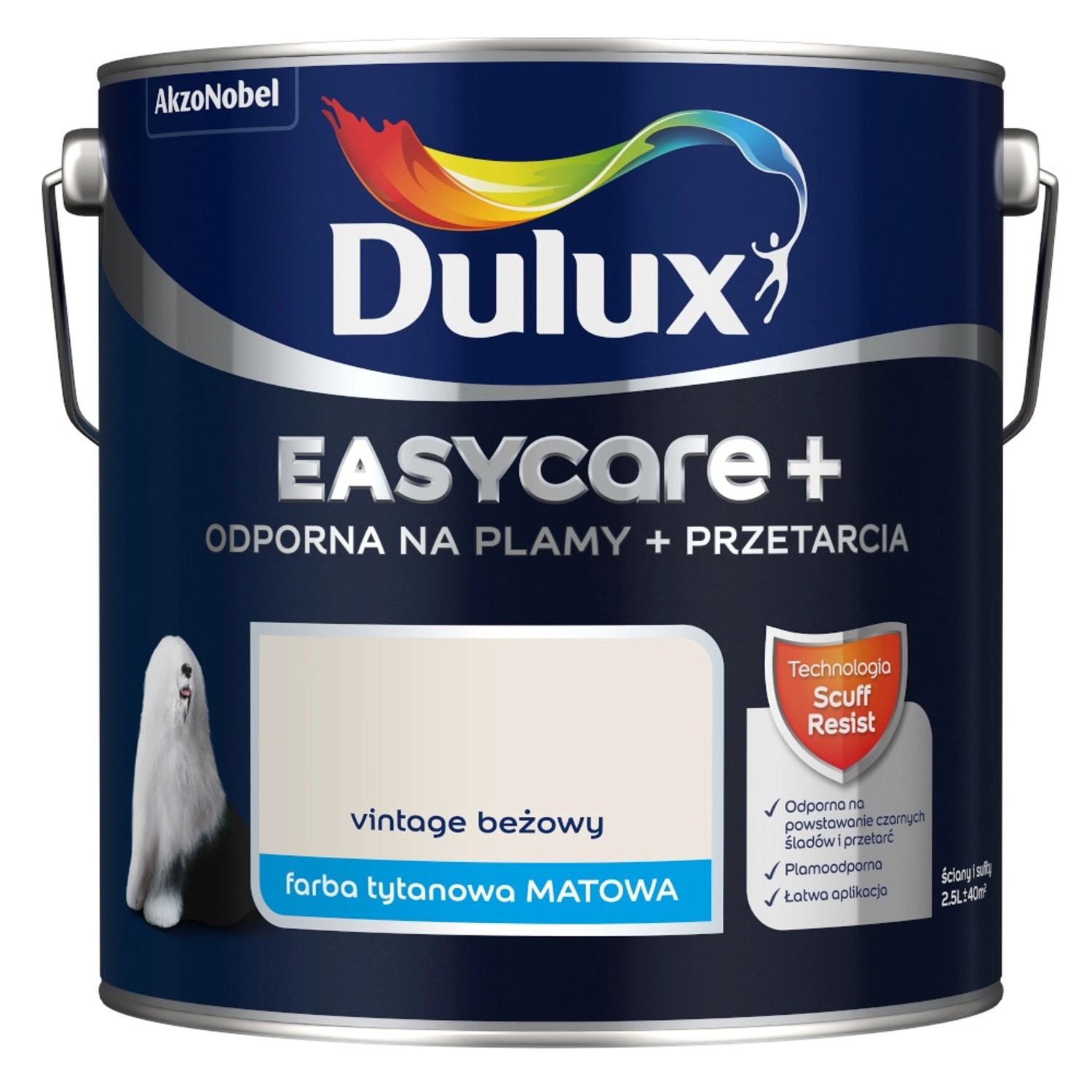 Farba Dulux EasyCare+ vintage beżowy 2,5L