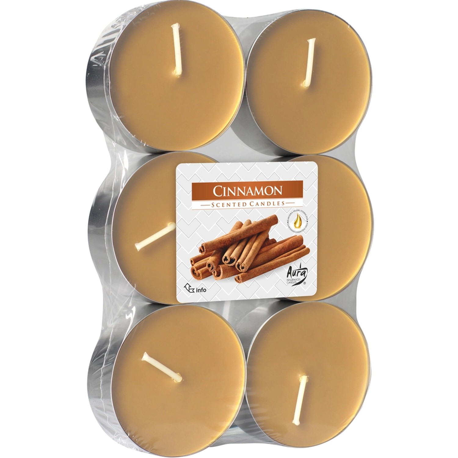 Świeca Tea light zapachowa Maxi cynamon