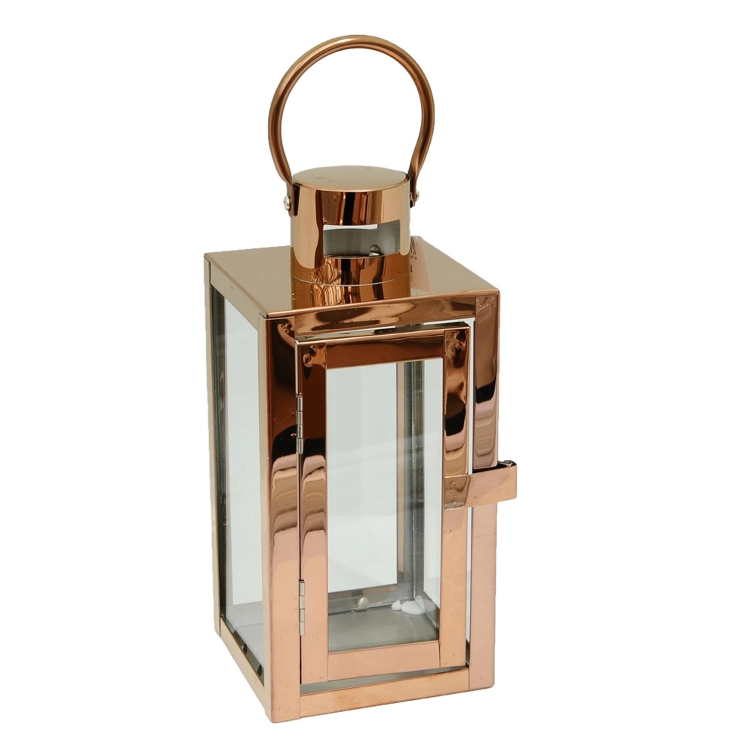 Latarnia Barcelona na świece S miedź wys.23cm