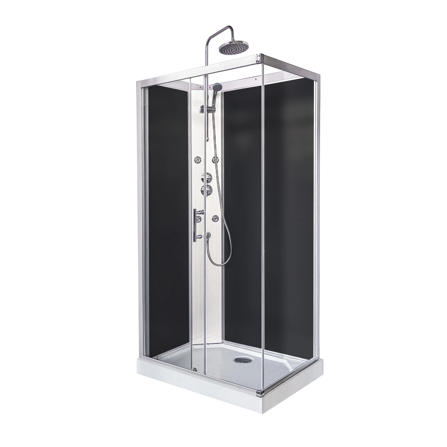 Breezz Kabina prysznicowa z hydromasażem Sigma 100 prostokątna