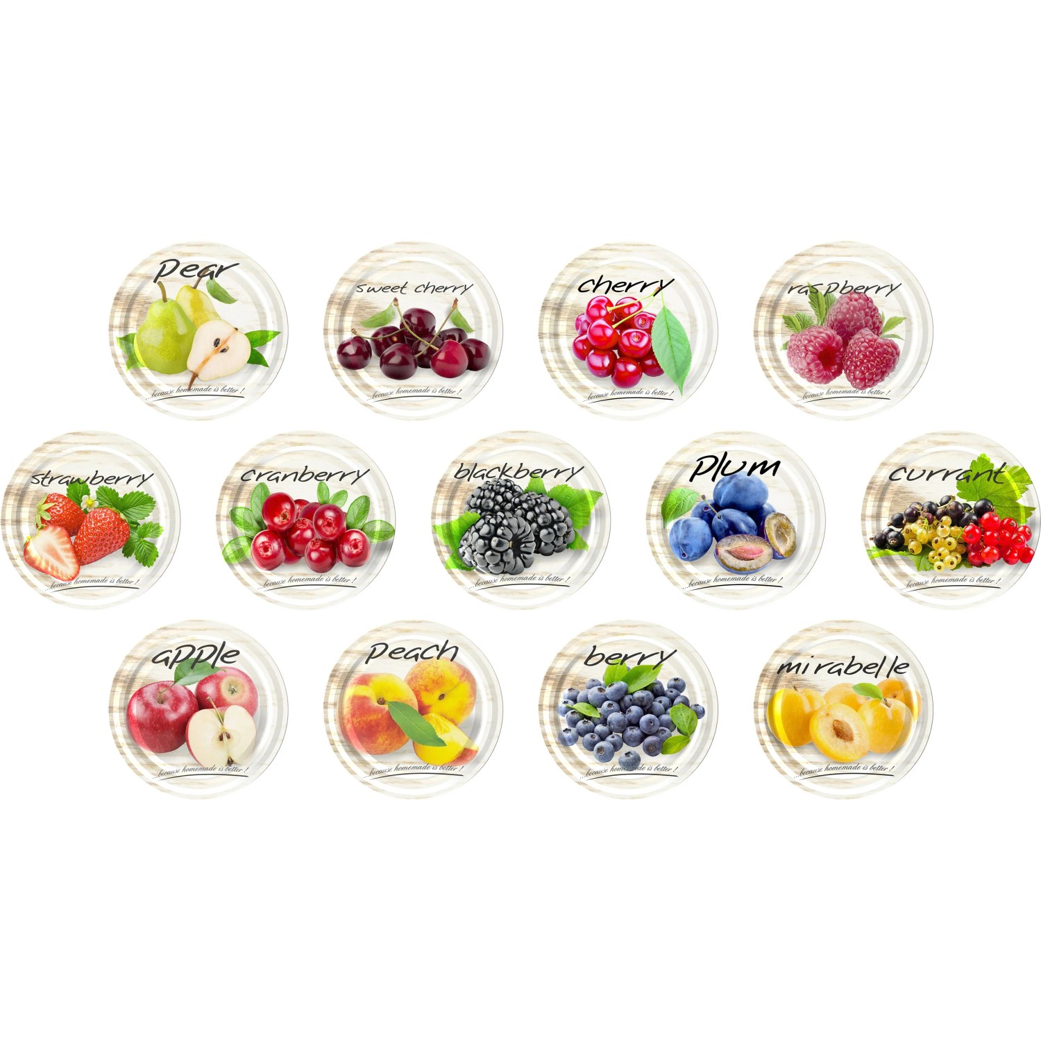 Zakrętka wzór owoce 3 fi 82 - 10 szt.