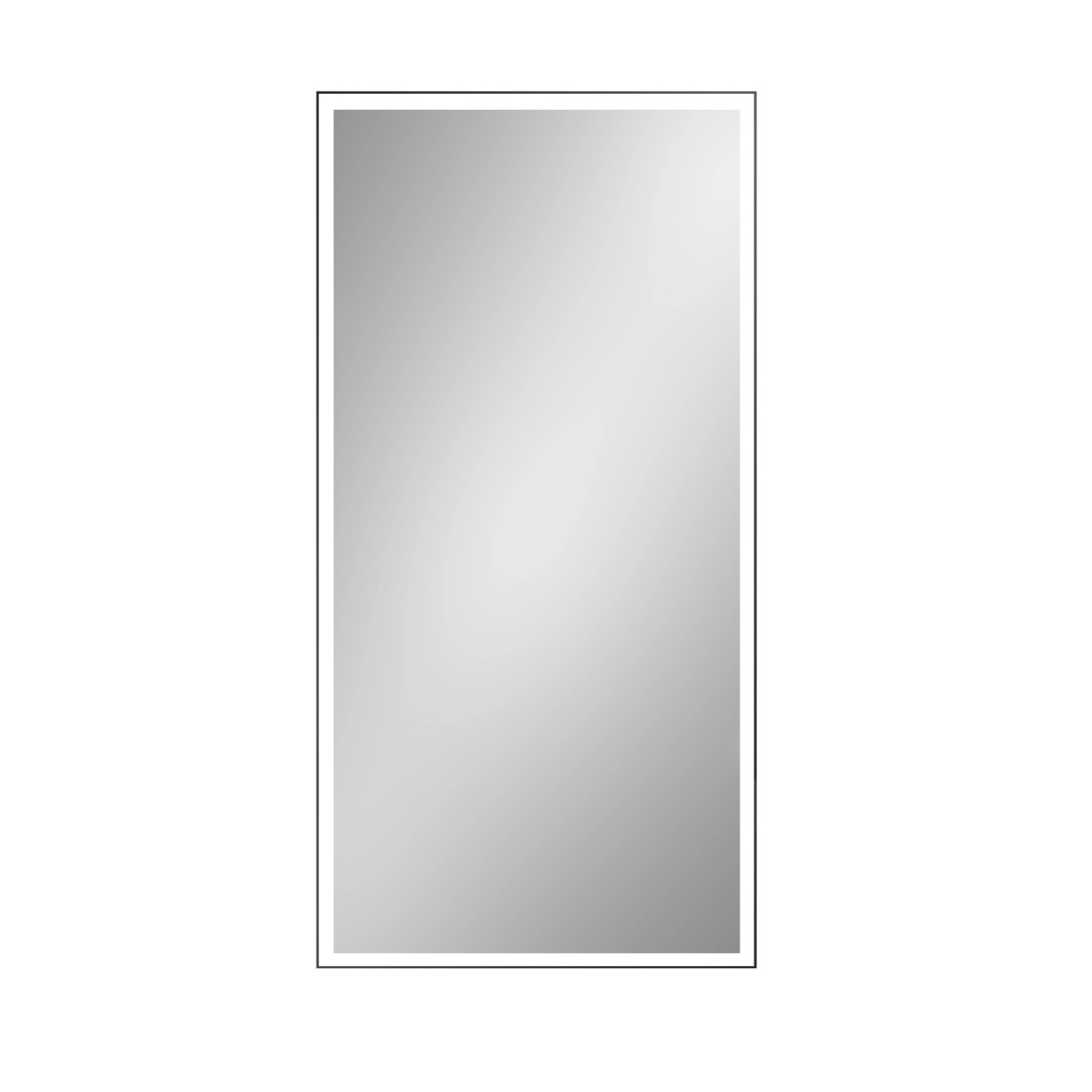 Lustro z LED Classic Line czarna rama 65x120