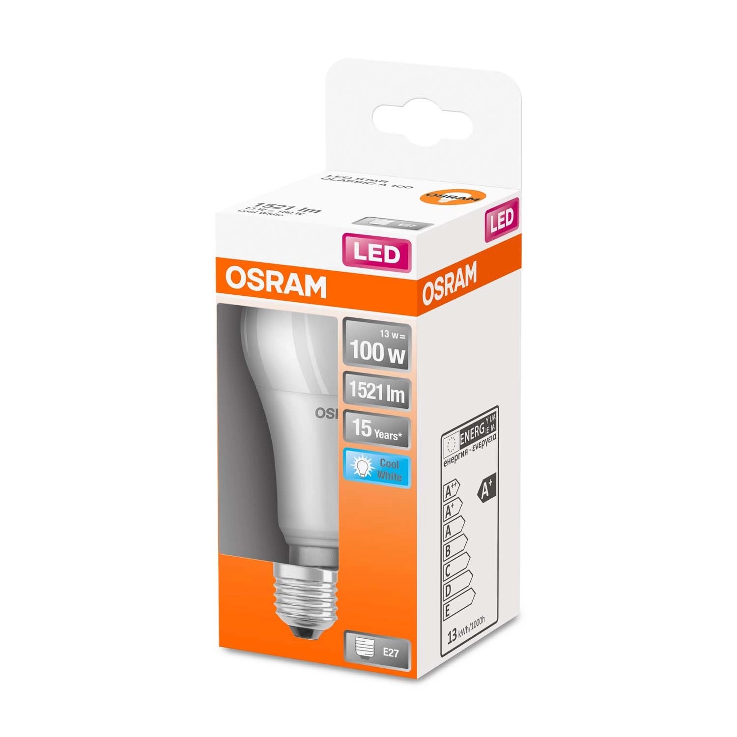 Osram Żarówka LED STAR CLASSIC A100 FR 13W E27 1521 lm 4000K