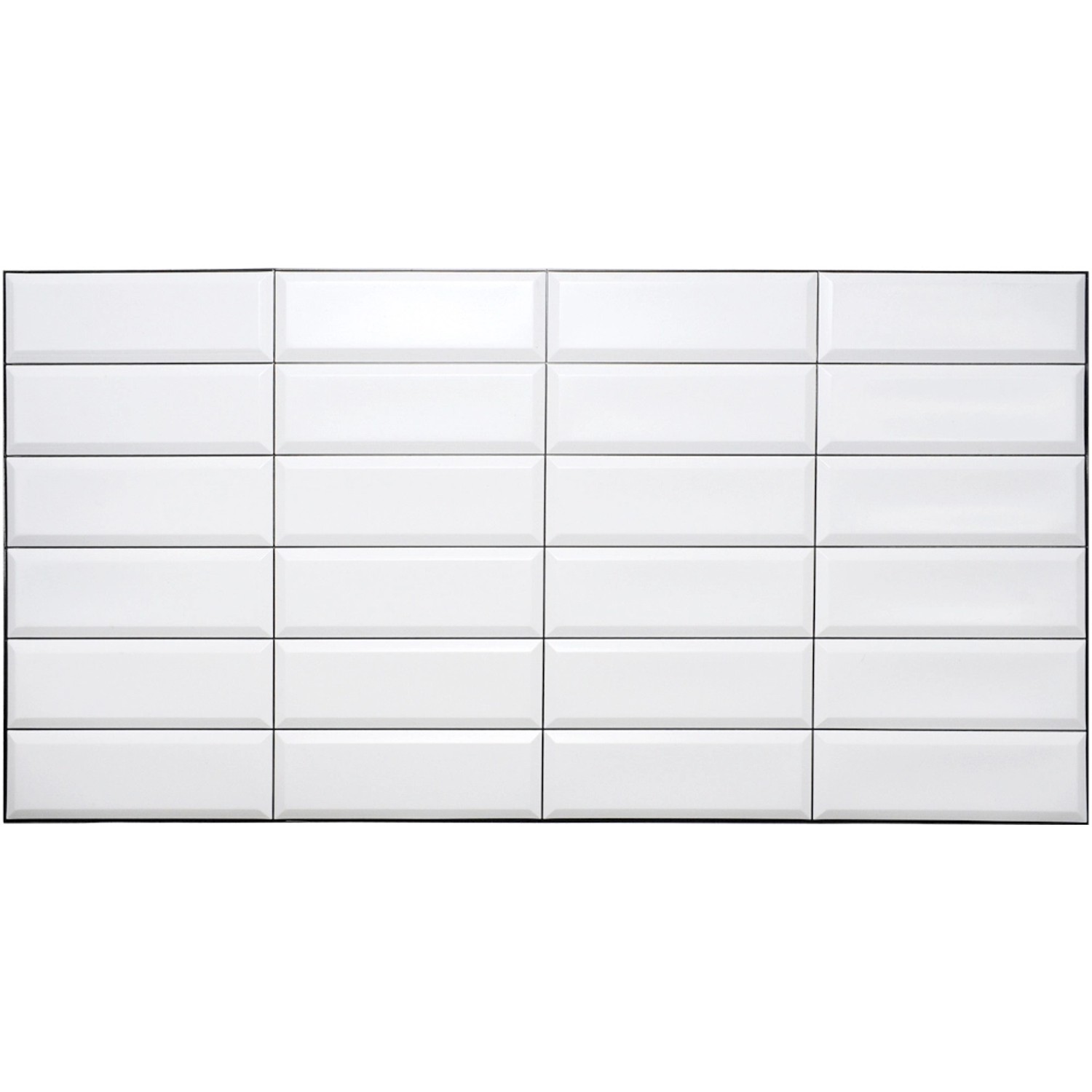 Polami Kafel dekoracyjny PVC Black seam 48x96 cm