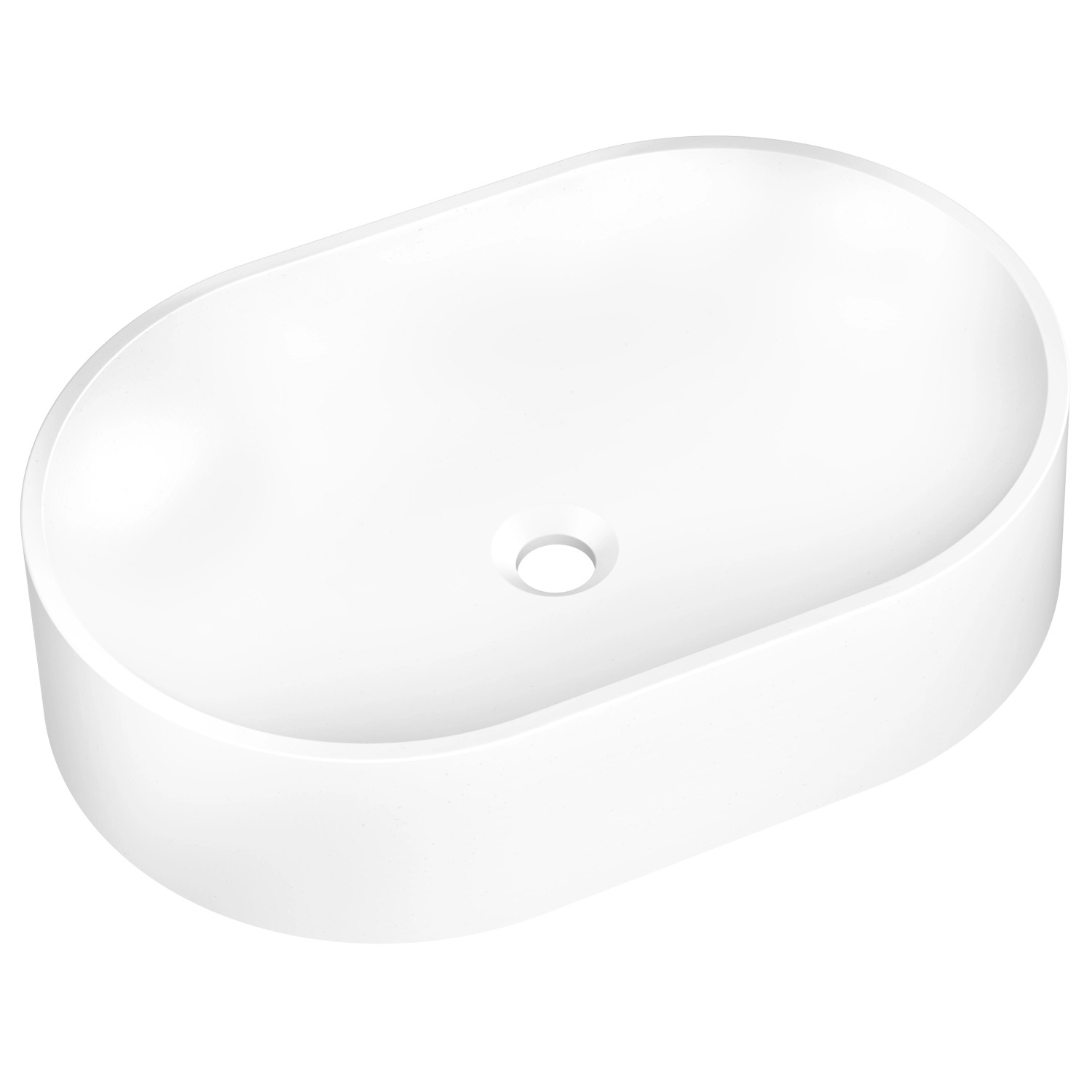 AXIS GROUP Umywalka Olib nablatowa granitowa biała