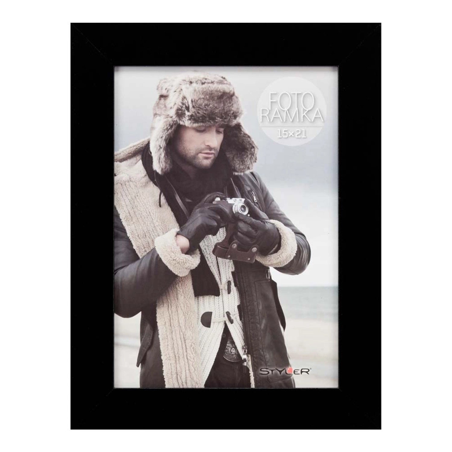 Ramka NARVIK AK czarna 15 cm x 21 cm