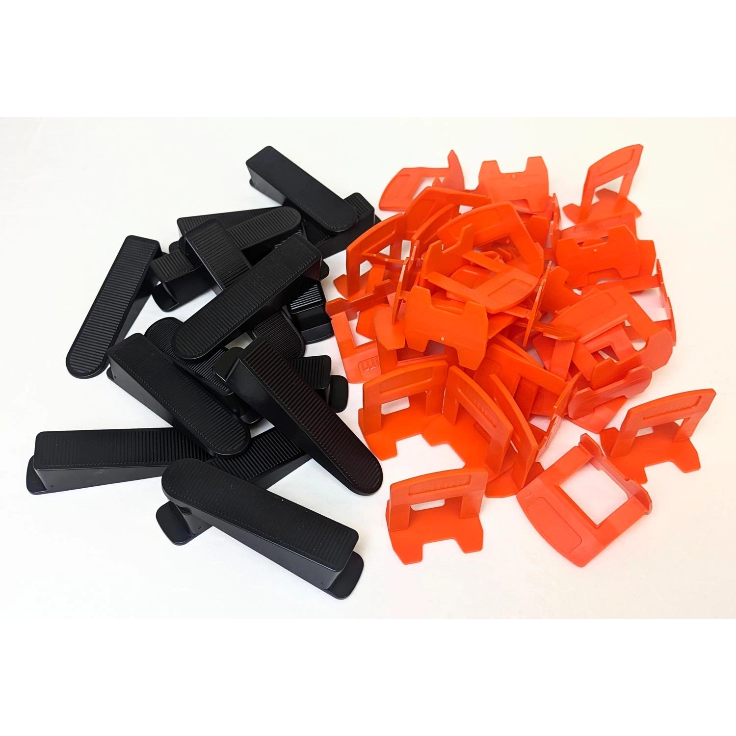 System poziomujący do płytek - 300 szt. klips 1,0mm + 100 szt. klin czarny