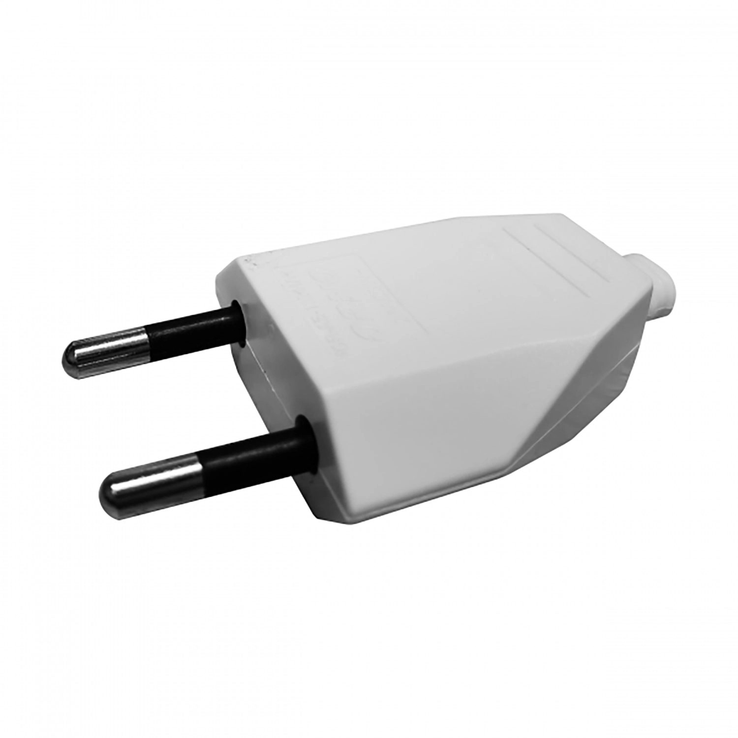Orno Wtyczka Płaska b/u 250V biała