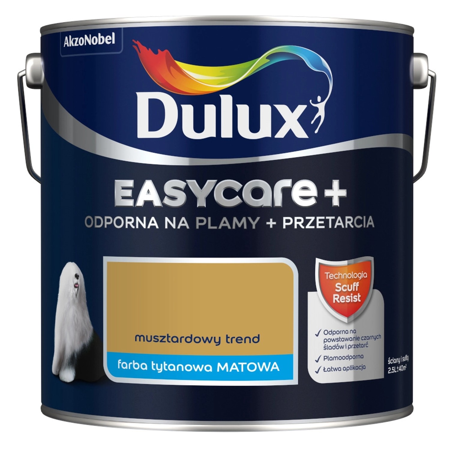 Farba Dulux EasyCare+ musztardowy trend 2,5L