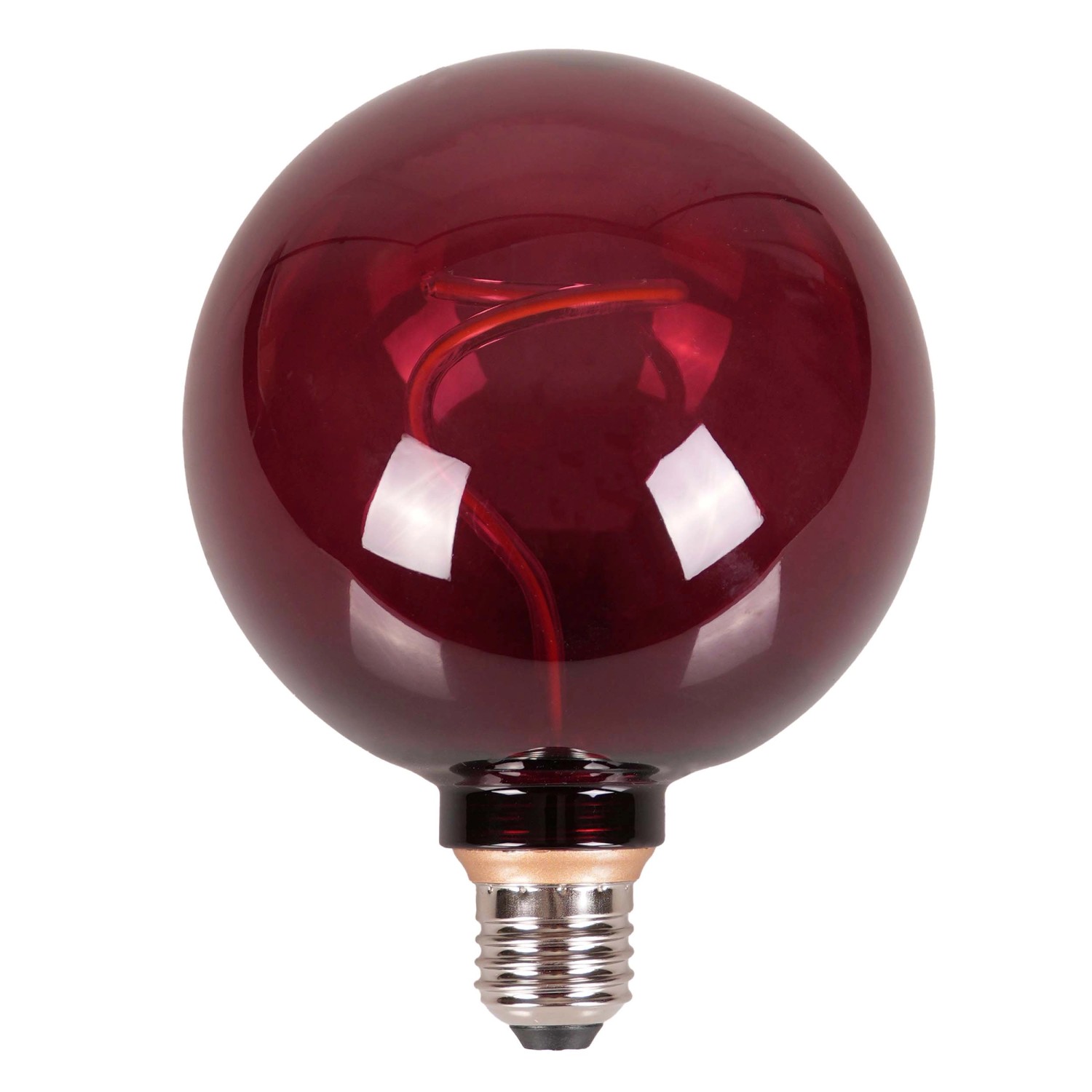 Goldlux Żarówka LED deco G125 red wine E27 4W 1800K 60lm