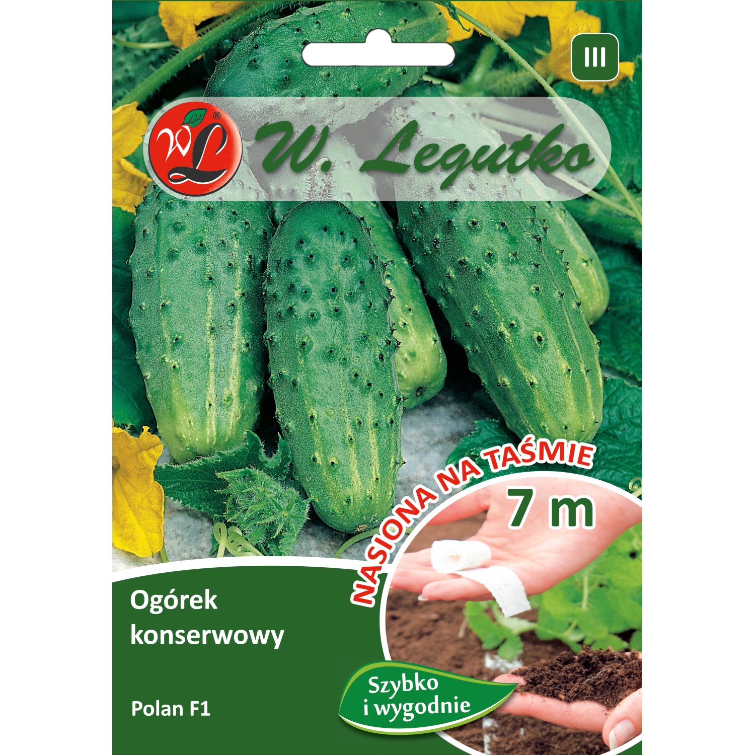 Ogórek Polan mieszaniec taśma - 7 m