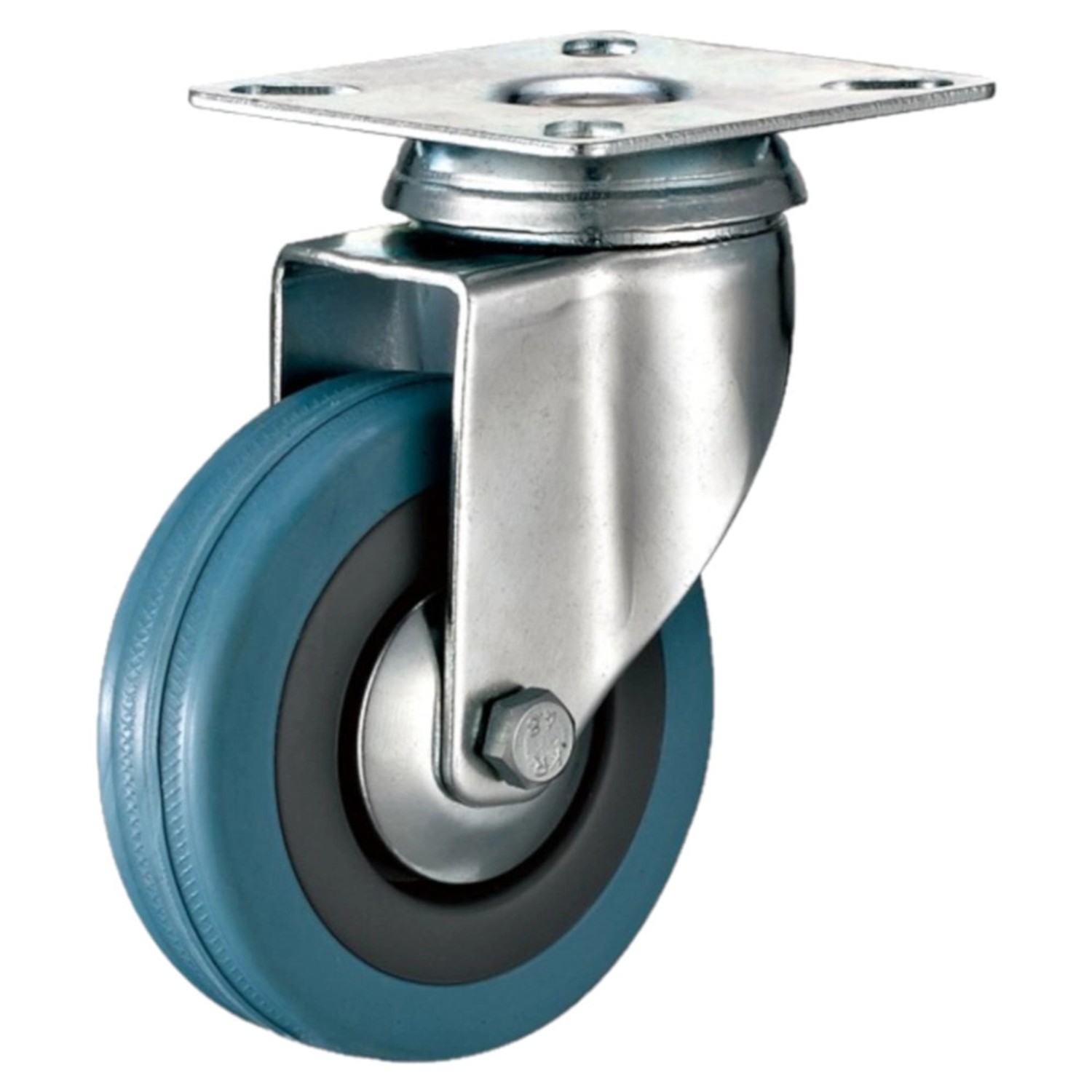 Domino Koło z płytką obracane 100mm 65kg guma