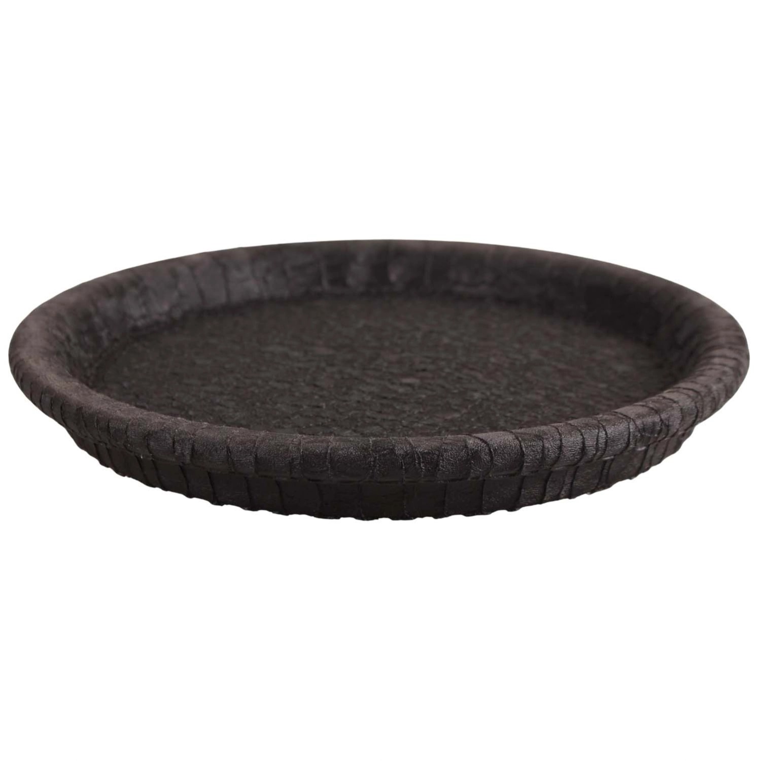 Podstawka terakotowa czarna - 20 cm