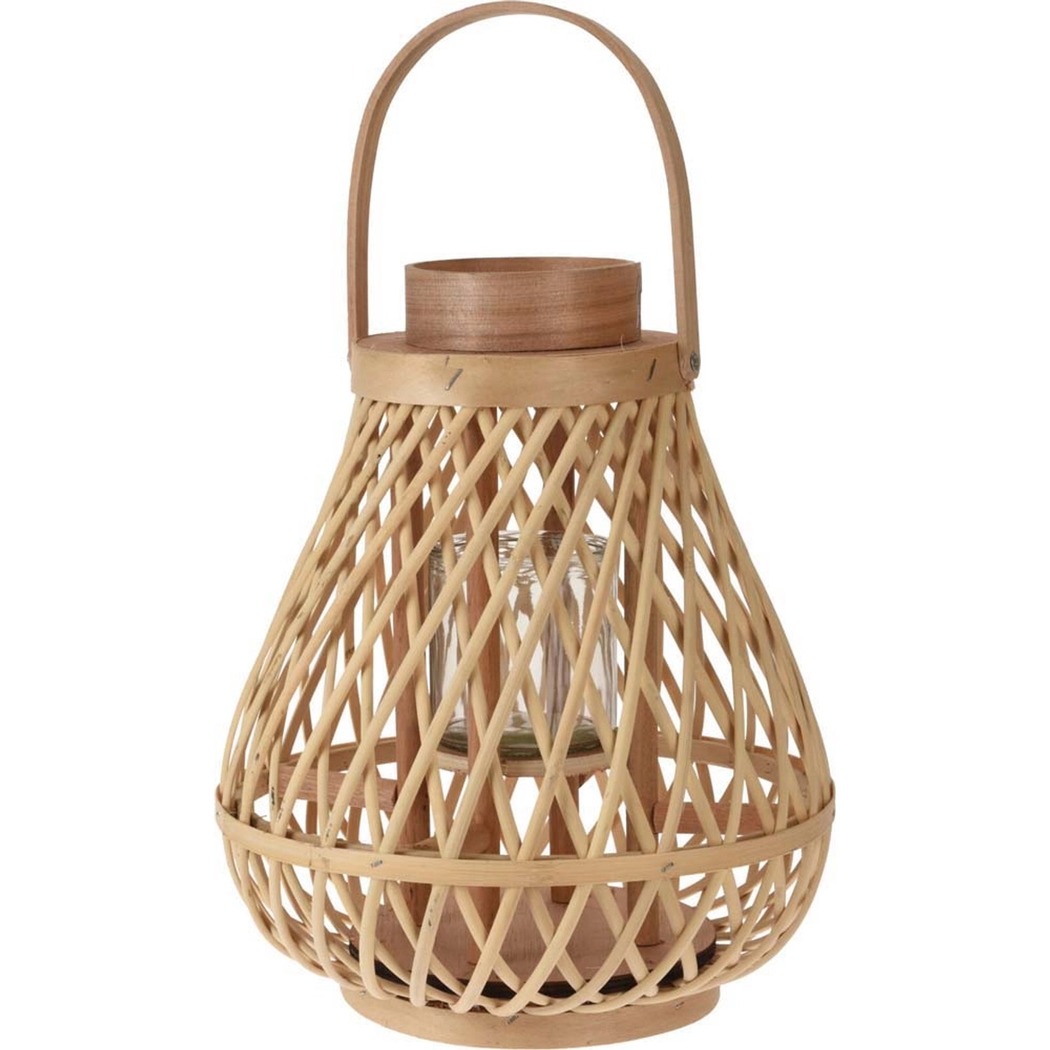 Lampion Rattan natura - 25 x 30 cm