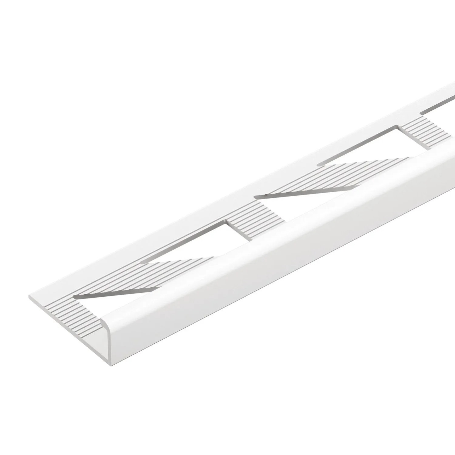 Cezar Profil aluminiowy do glazury biały 10x1x2500 mm