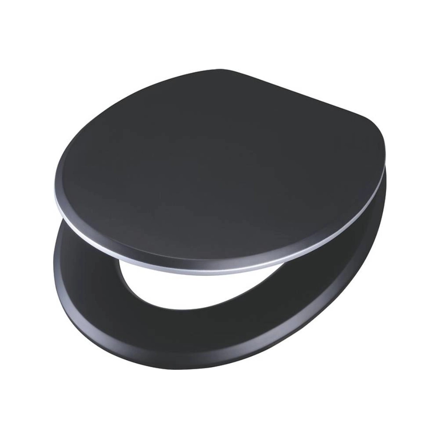 Baliv Deska sedesowa Juruena wolnoopadająca czarny mat