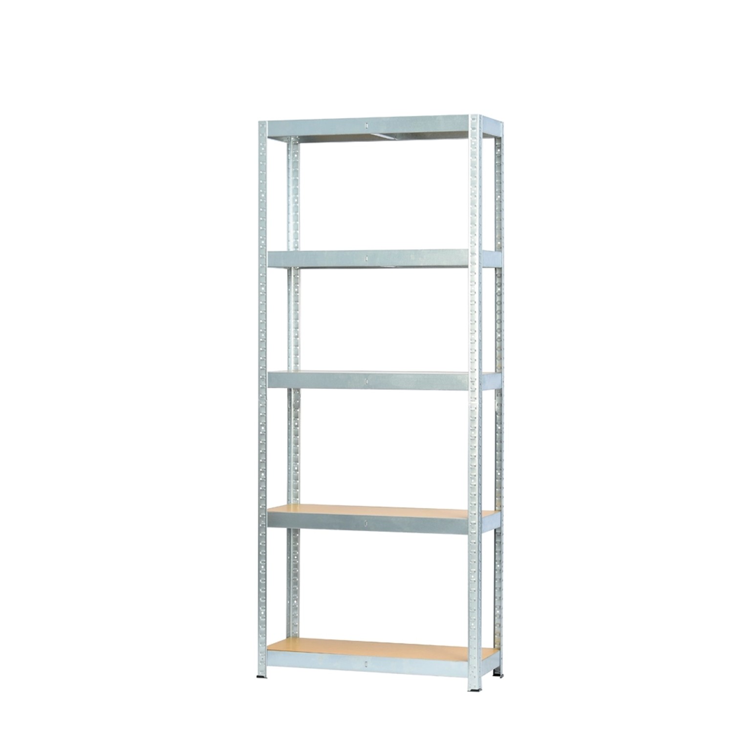 Metalkas Regał metalowy ocynkowany 180 x 75 x 30 cm 5 półek HDF/80 kg