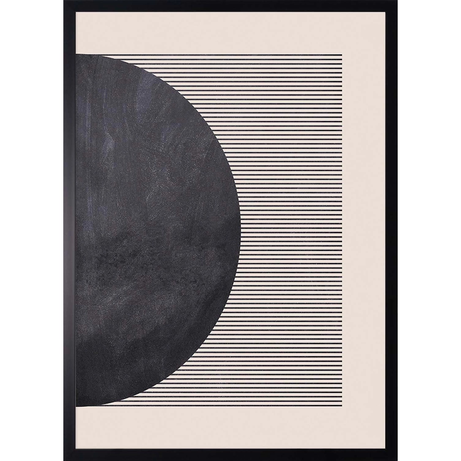 ARS LONGA Obraz BLACK CIRCLE no.2 53 x 73 cm