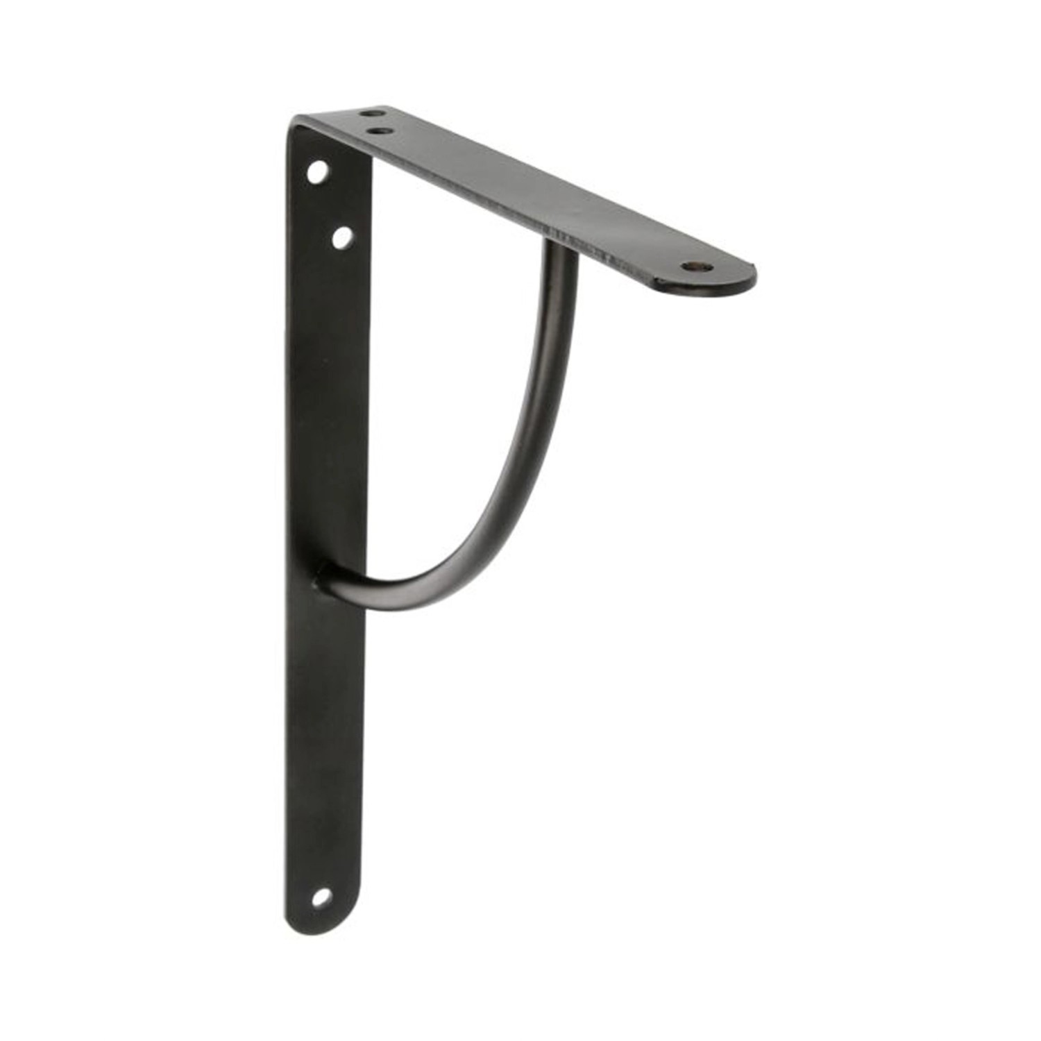 Agas Wspornik do półki 200 × 150 mm czarny max. 105 kg