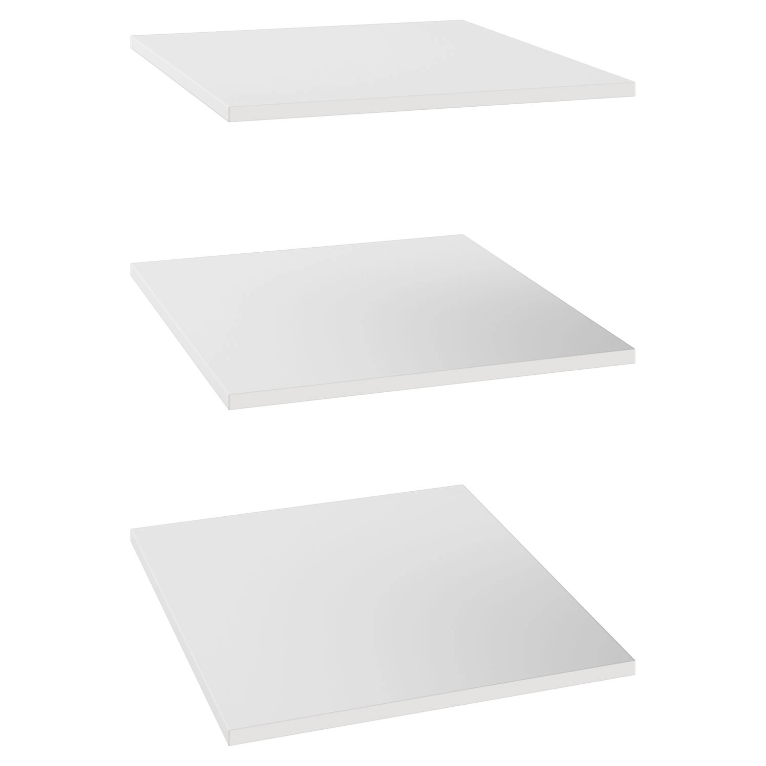 Półki białe 3 szt. do korpusu 50 x 58 cm Garderoby/Szafy Modułowe
