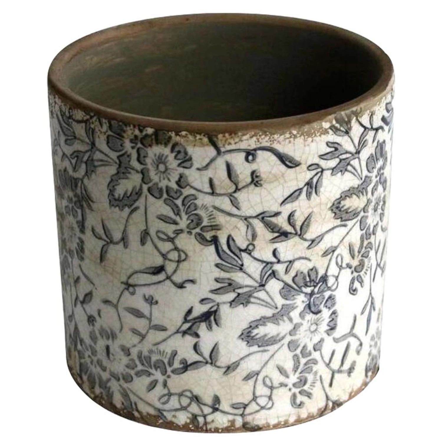 Osłonka Frida biało-szara - śr. 14 cm