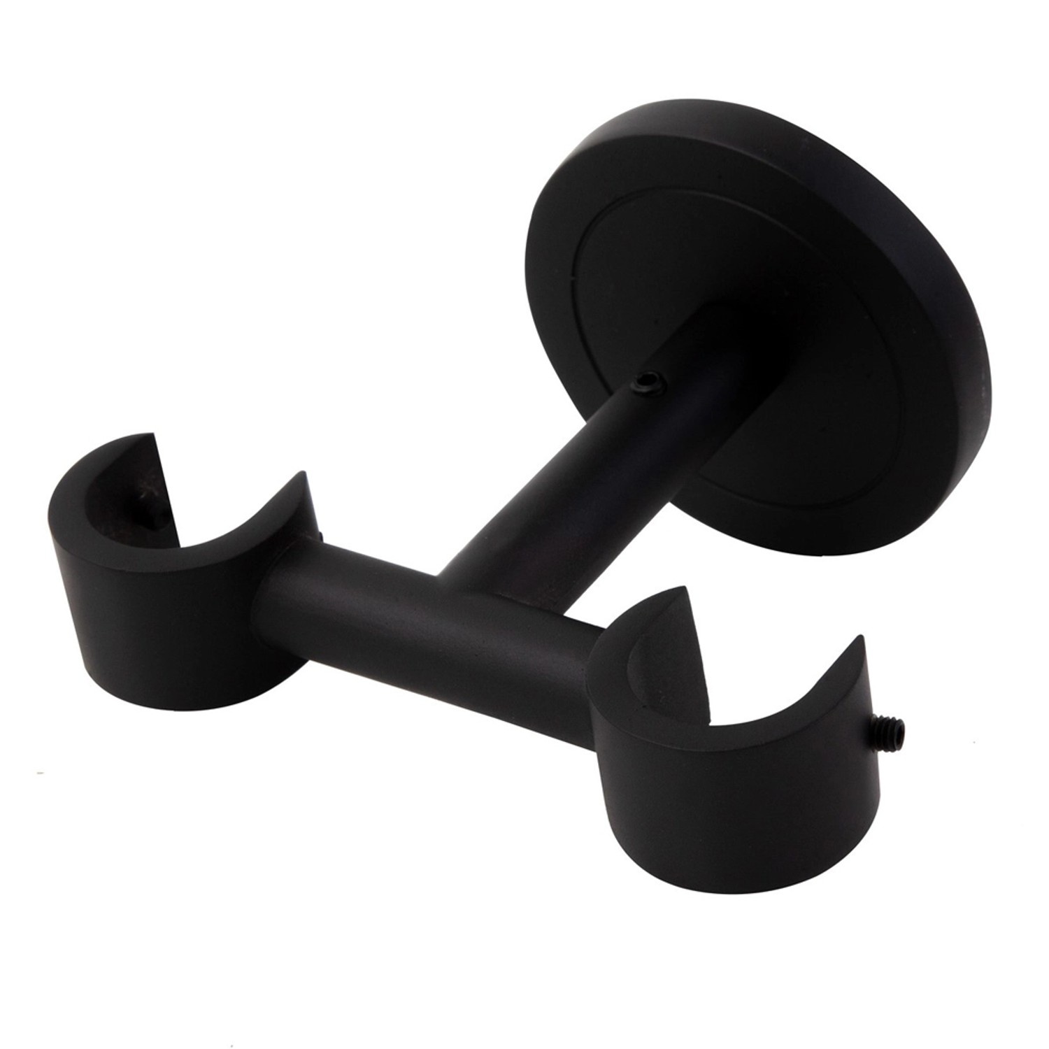 FUSION wspornik podwójny sufitowy czarny mat