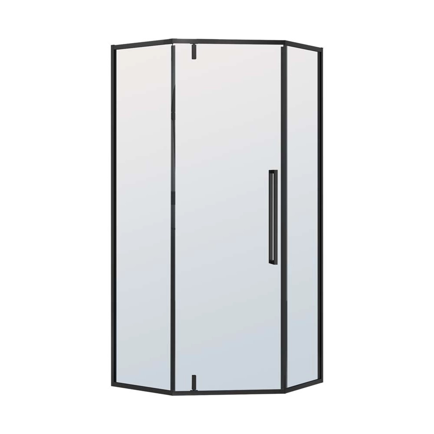 KABI Kabina Viva black 5-ciokątna 80x80