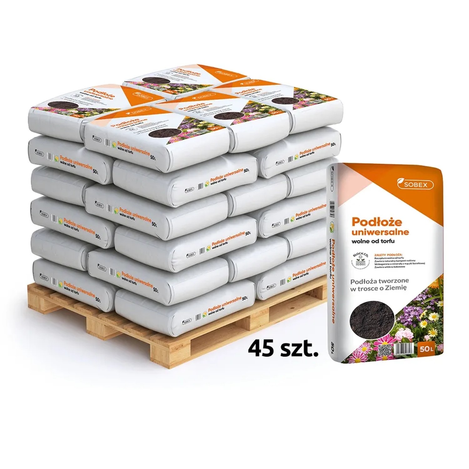 Sobex Podłoże uniwersalne - 45 x 50 l