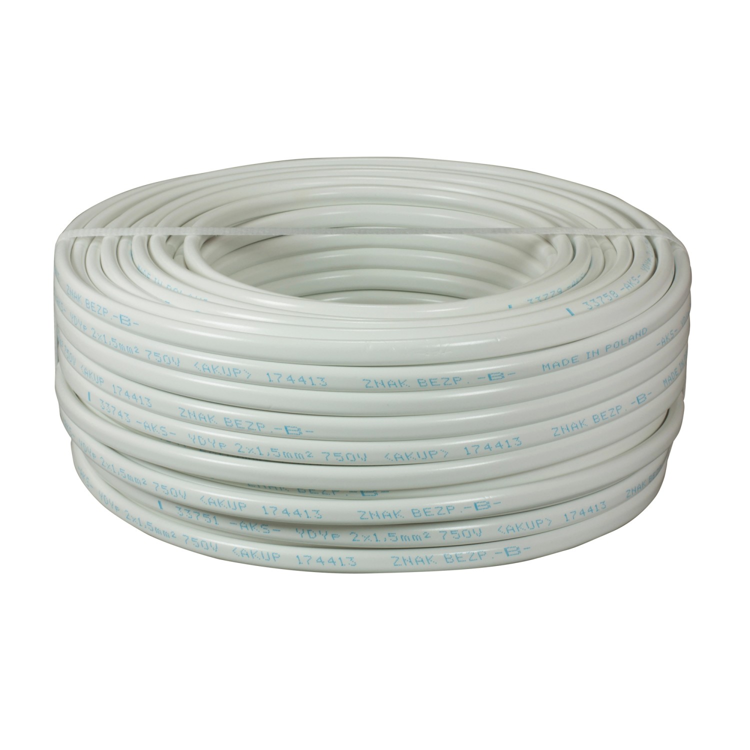 AKS Zielonka Przewód YDYp 2x1,5 mm2 450/750 V 50 m