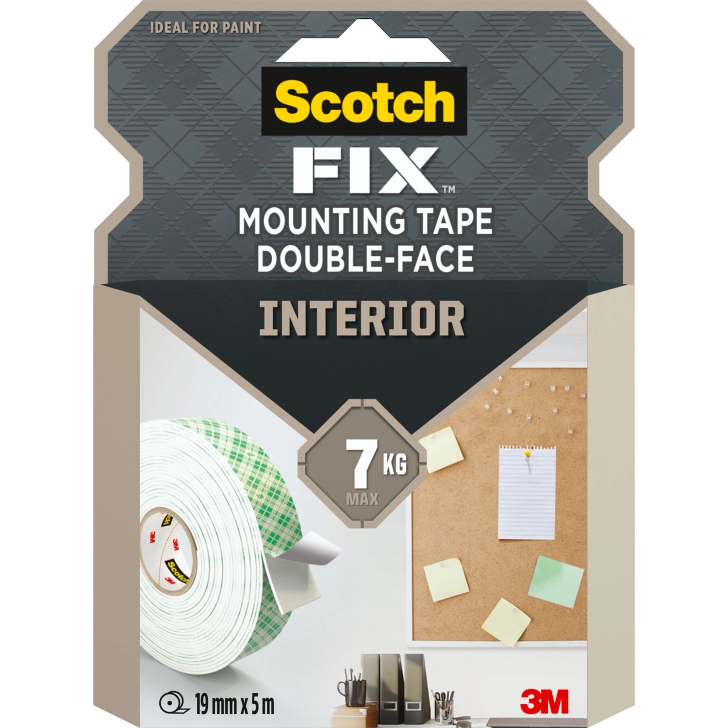 3M Scotch-Fix Dwustronna taśma montażowa do wnętrz 19 mm x 5 m - 1 rolka