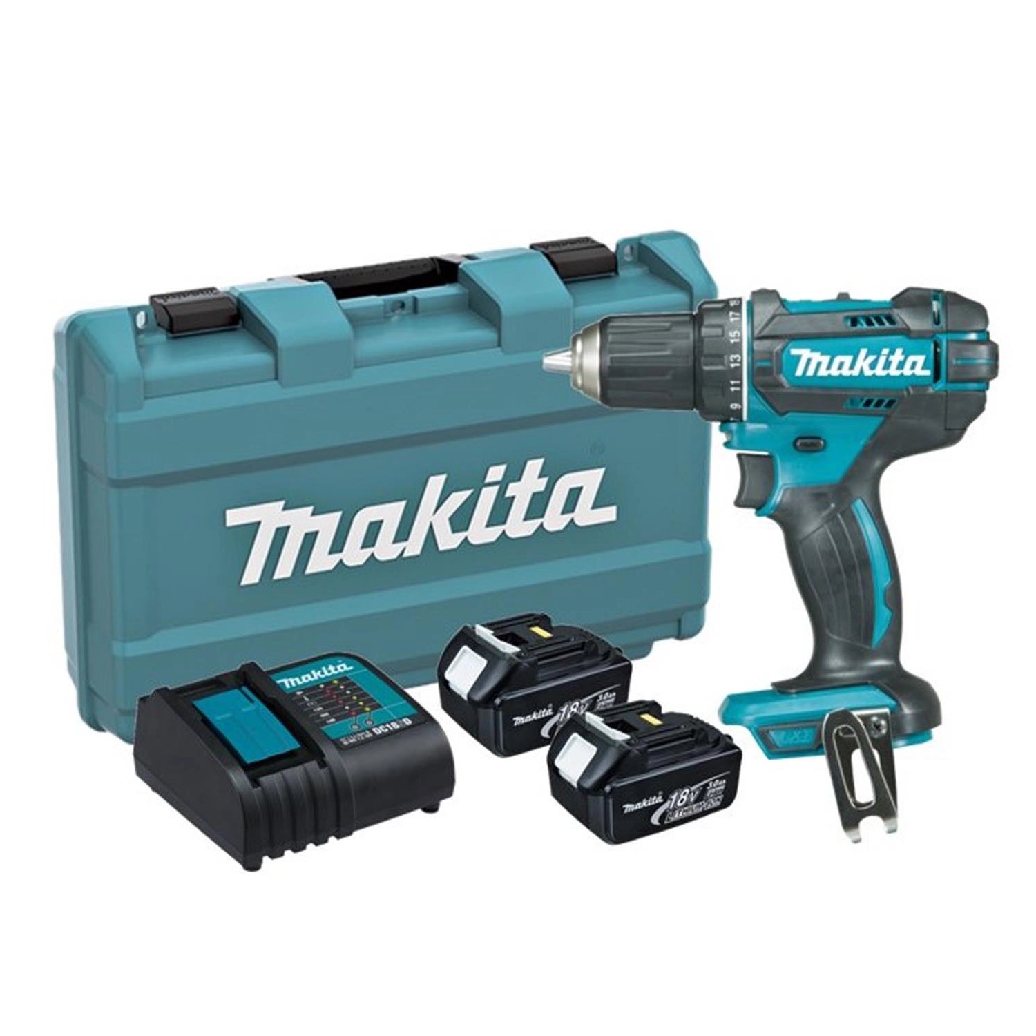Makita Wiertarko-wkrętarka akumulatorowa DDF482SFE 2x3,0 Ah