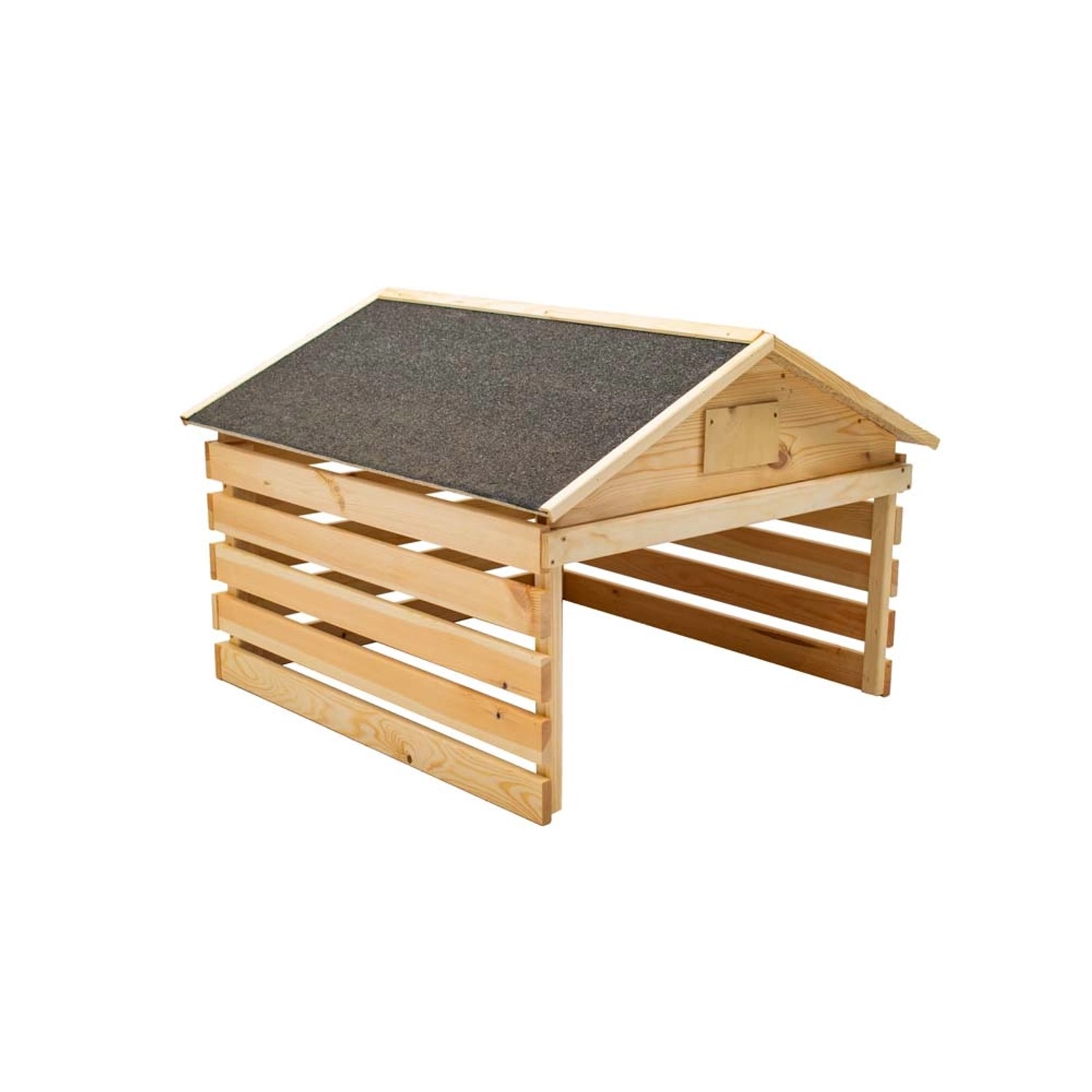 Garaż dla kosiarki z dachem 2-spadowym - 78 x 84 x 50 cm