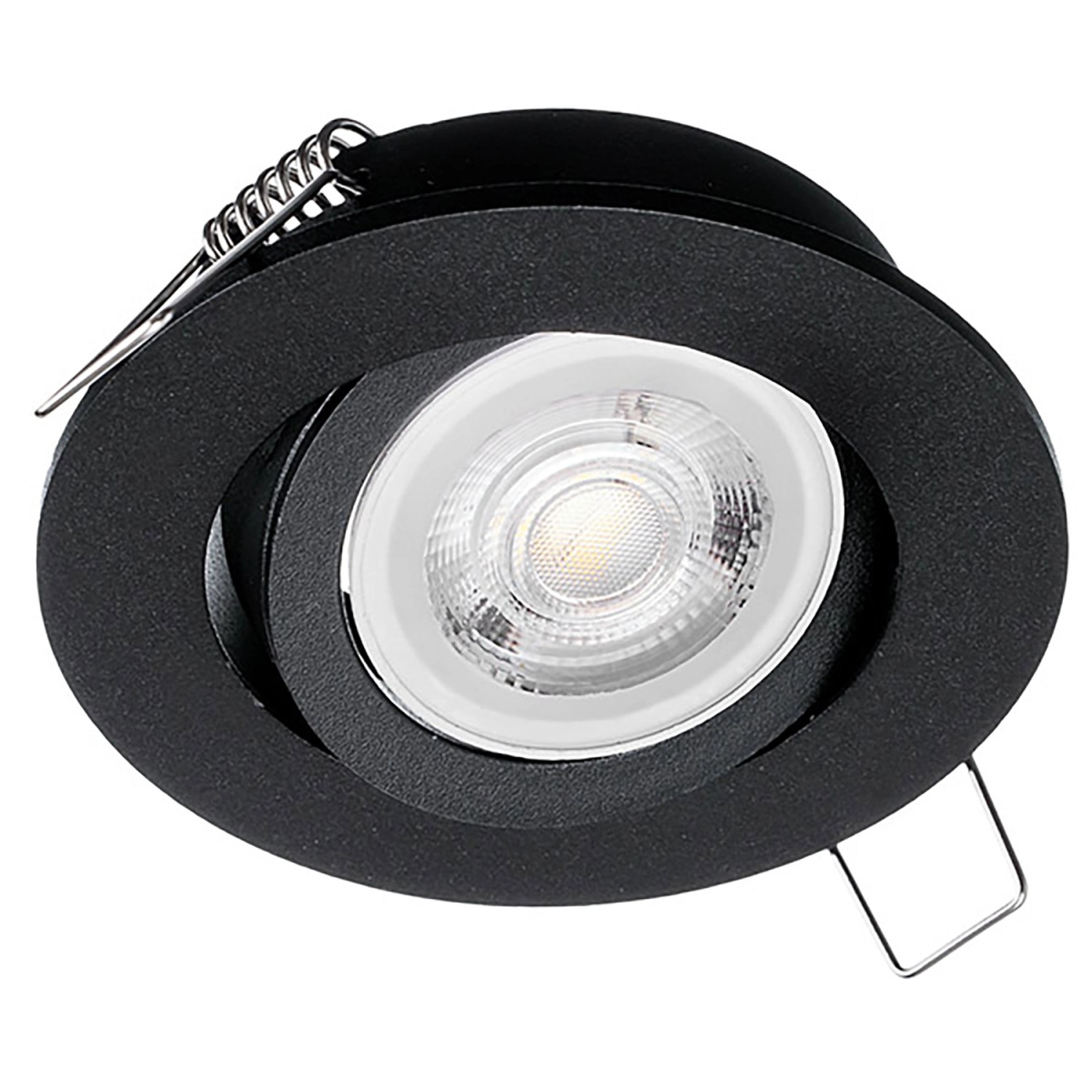 Eko-Light Oczko sufitowe okrągłe ruchome czarne