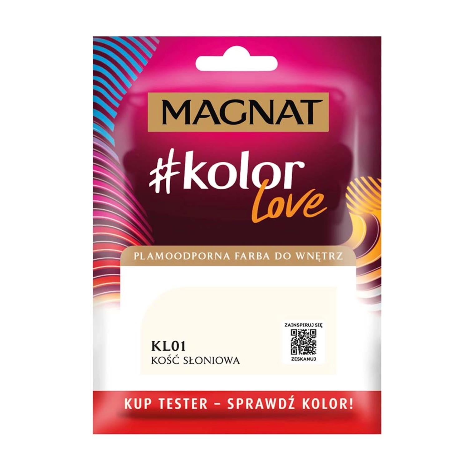 Tester farby Magnat KolorLove kość słoniowa - 25 ml