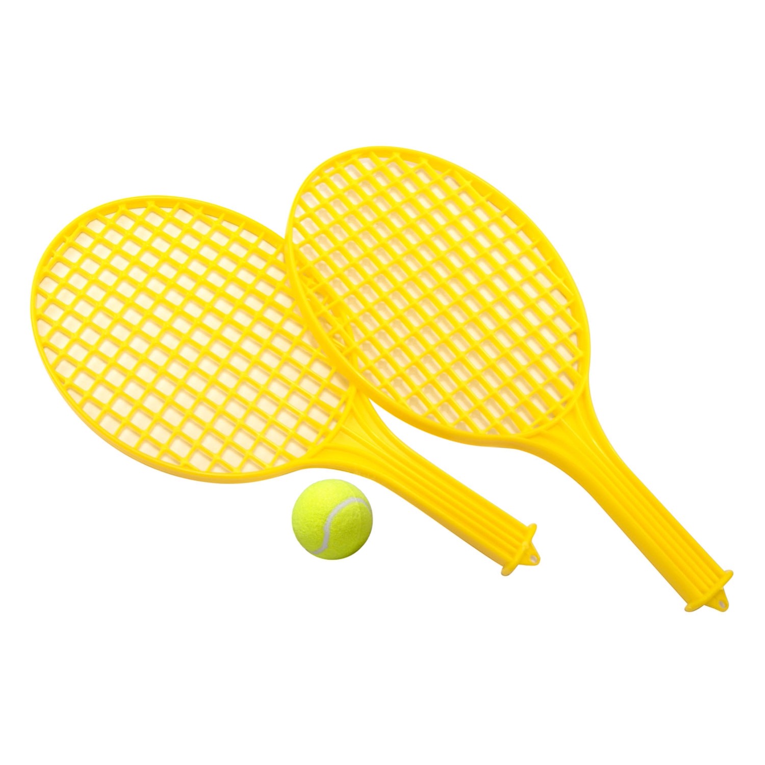 POLGAR Zestaw rakietek plastikowych do tenisa żółty