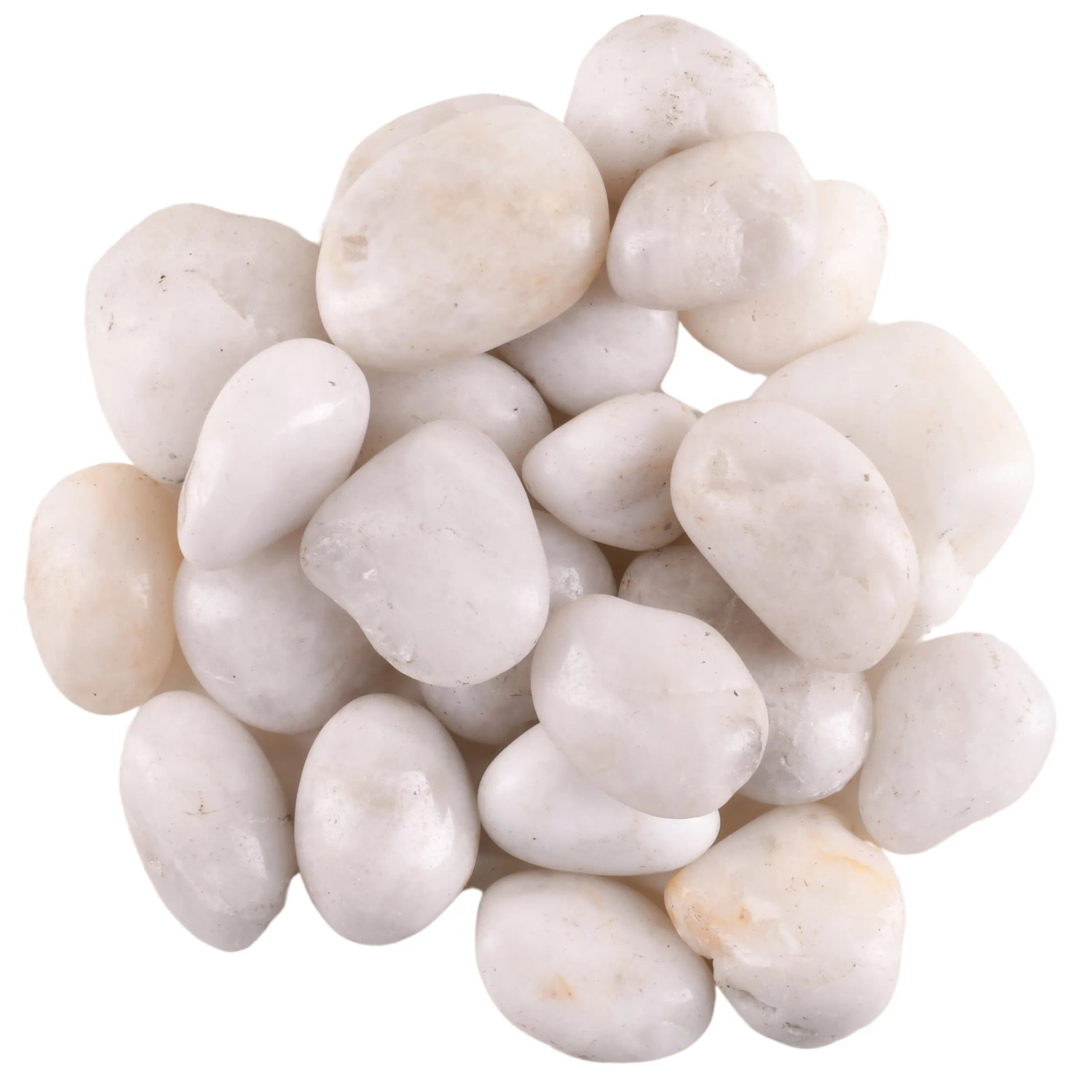 Kamienie dekoracyjne rzeczne białe 20-40 mm - 900 g