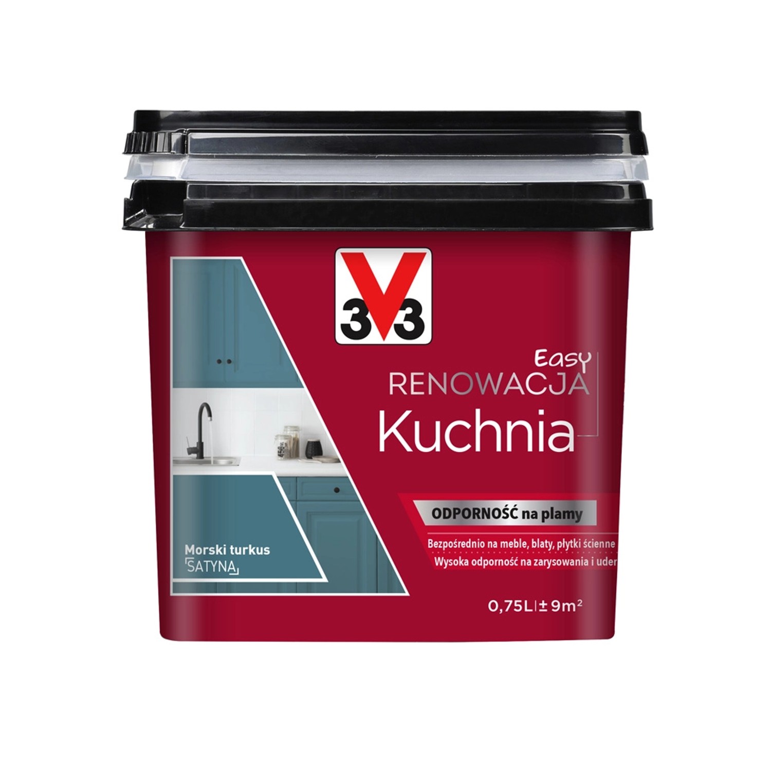 V33 Farba Easy Renowacja Kuchnia morski turkus 750 ml