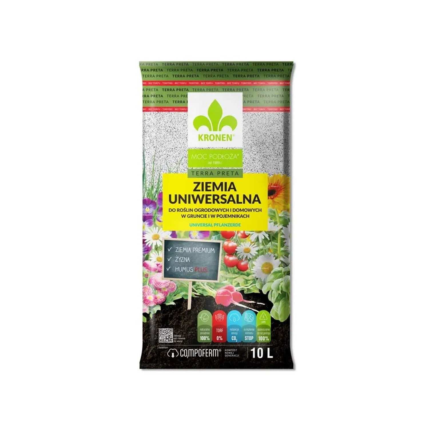 Podłoże uniwersalne bez torfu - 10 l