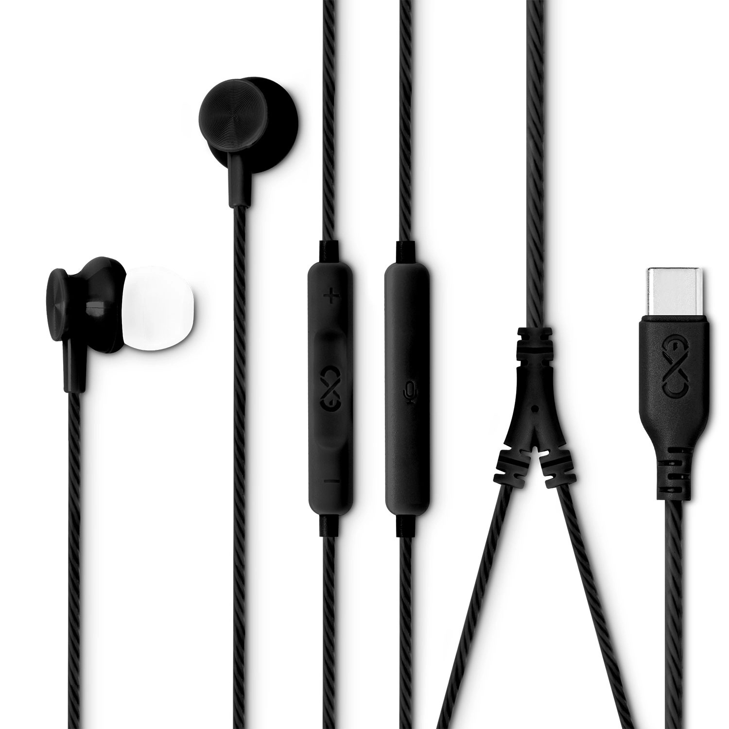 Słuchawki douszne eXc Bass USB-C czarne