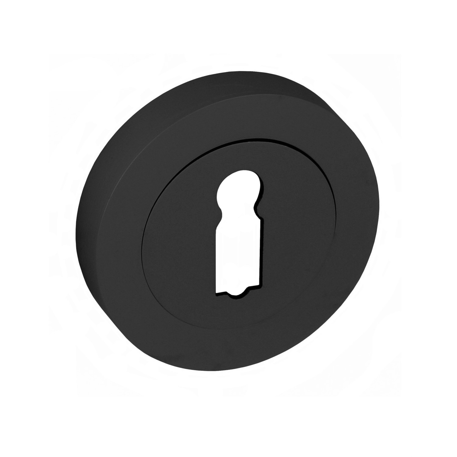 Domino Rozeta okrągła klucz czarna