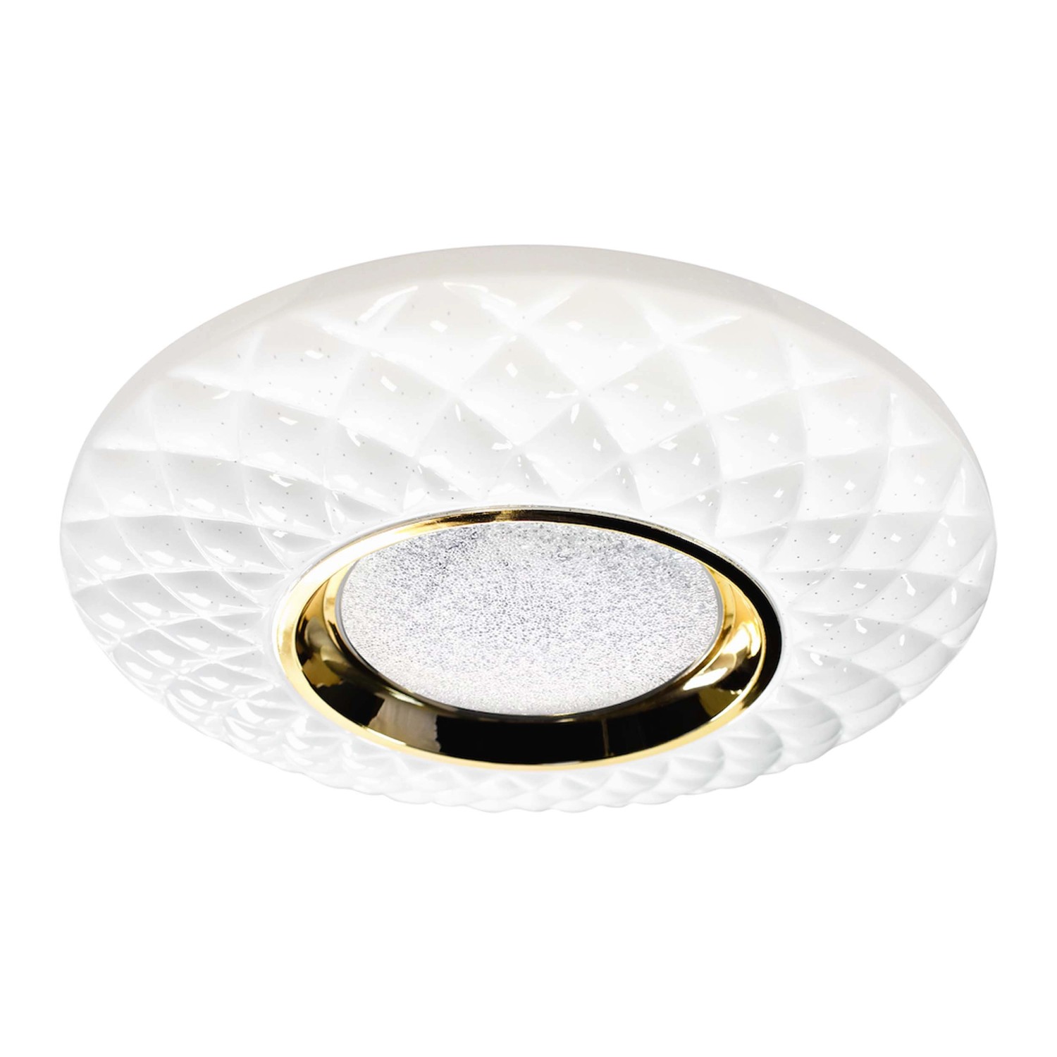 MiLAGRO Plafon LED TOKYO sky effect 48W 3000-6000K 3600lm śr.50cm biało-złoty