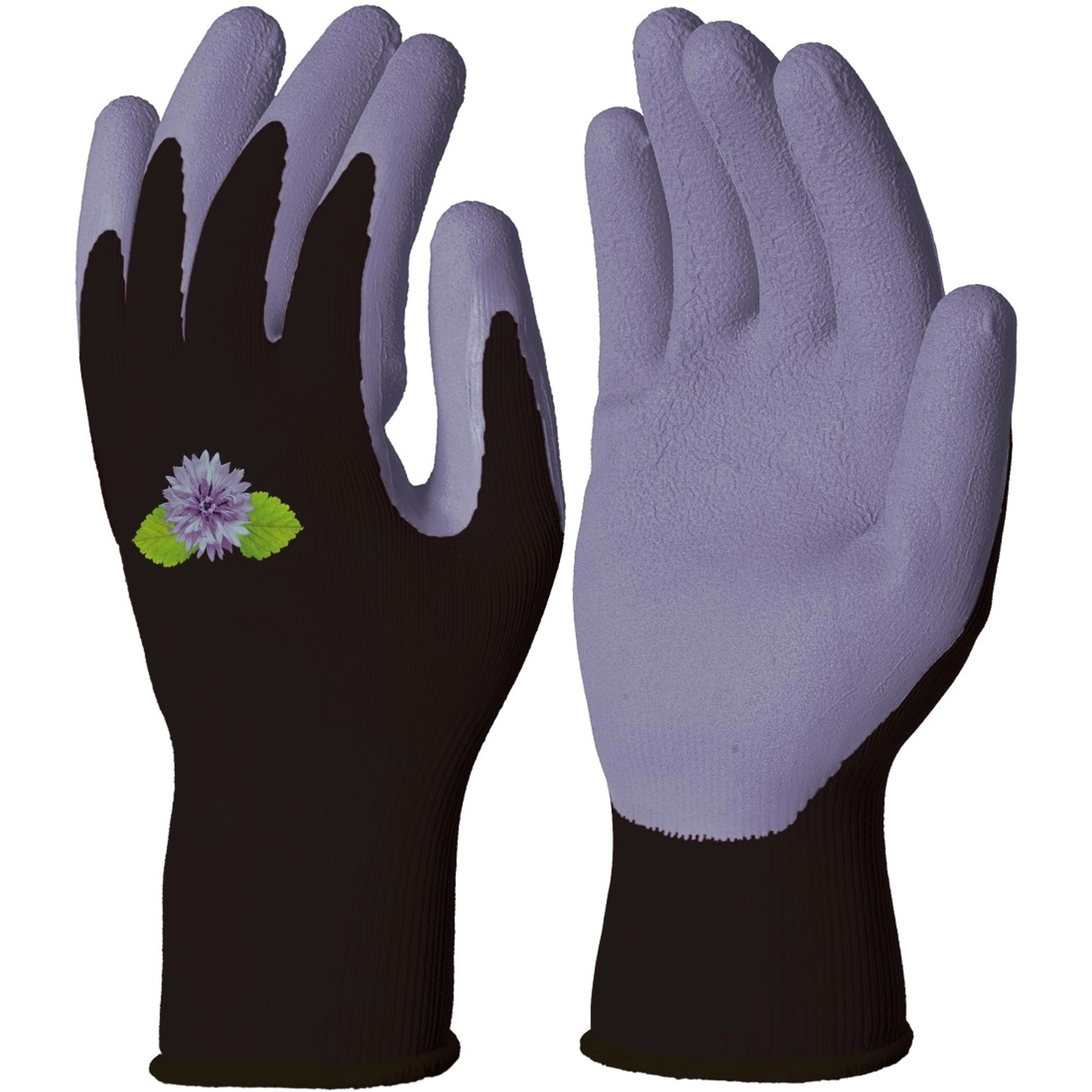 Rękawica DPVV733NM07 z poliestru powlekana pianką lateksową fioletowa roz 7