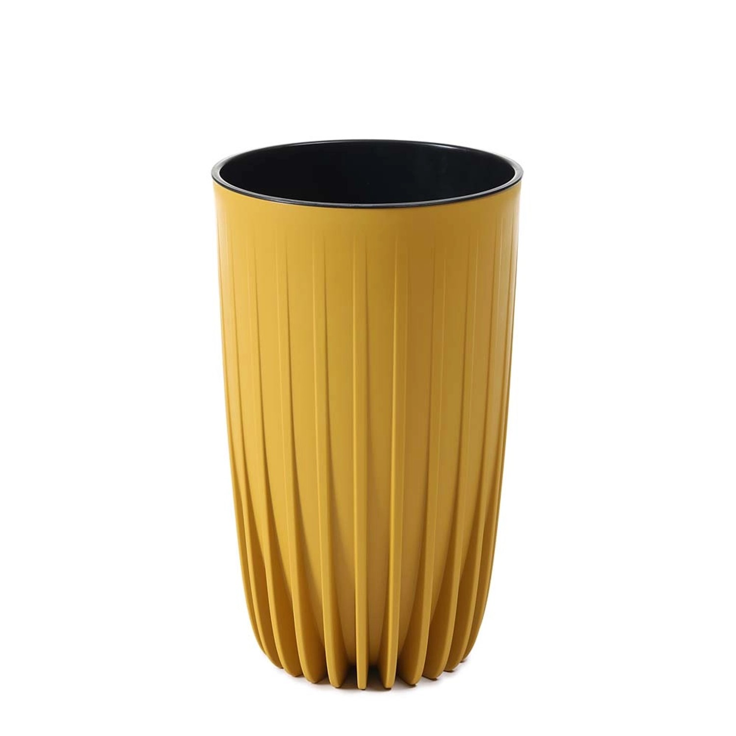 Donica Mira wysoka musztarda - śr. 25 cm